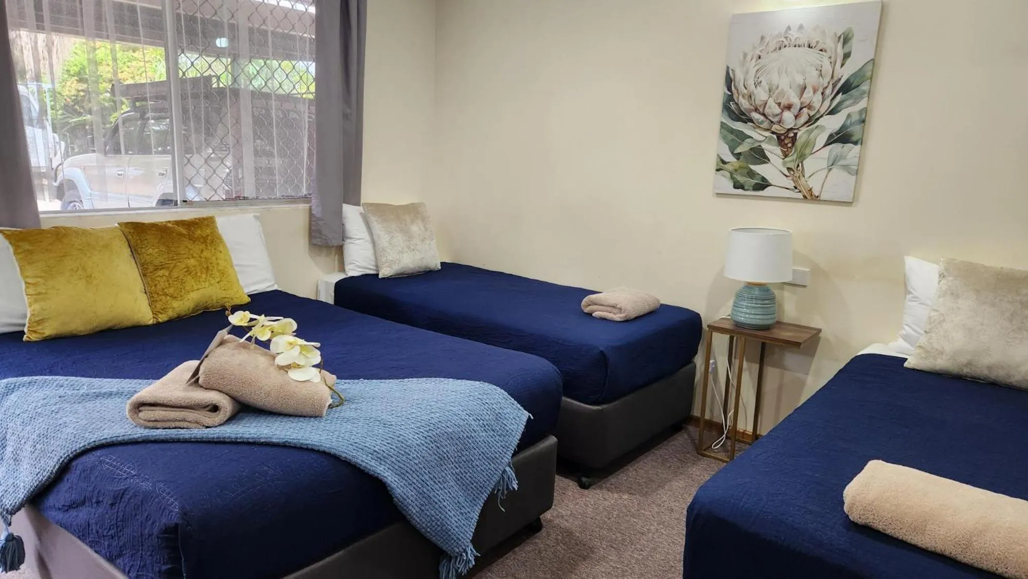 Bed in Gold City Motel