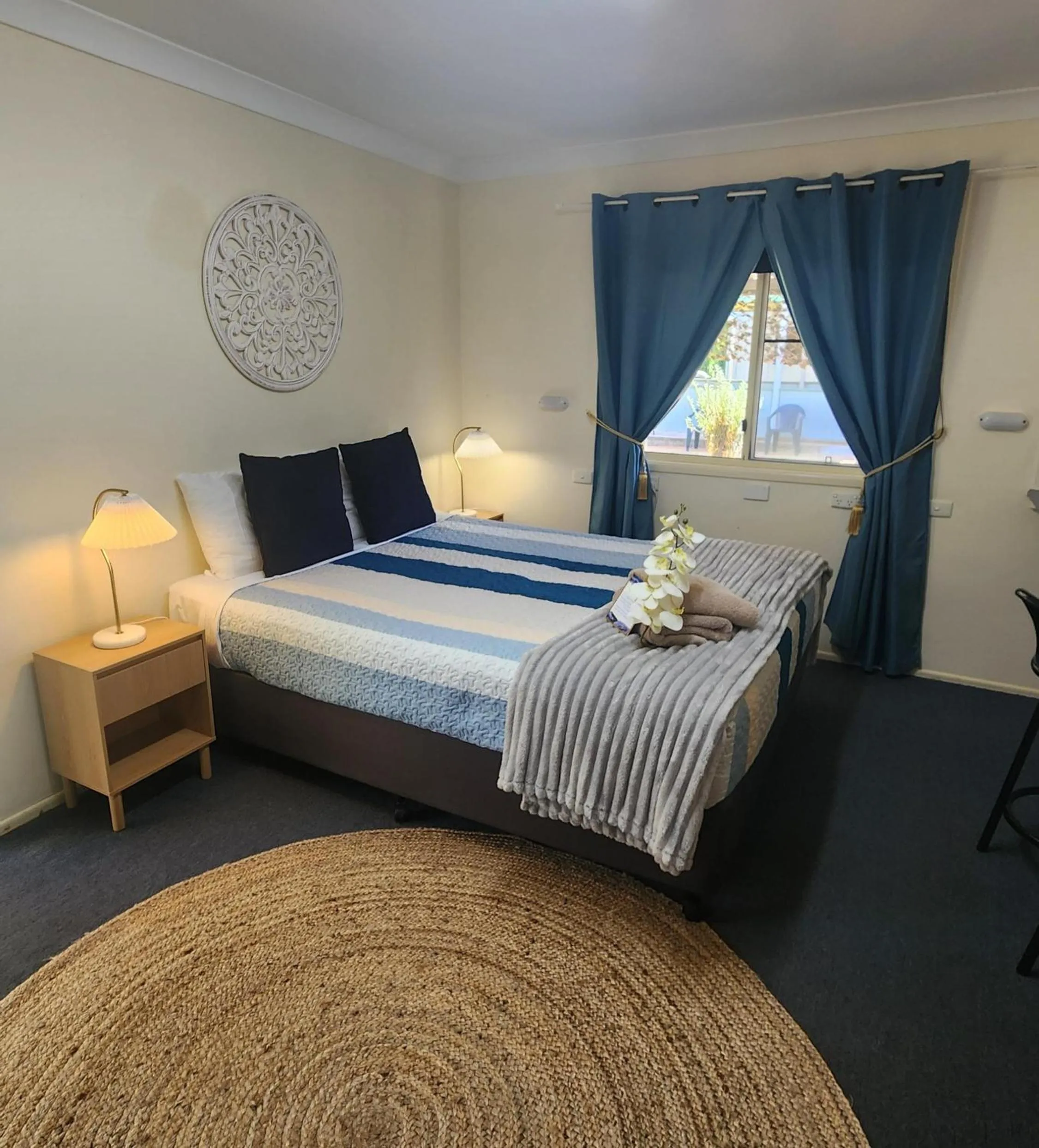 Bed in Gold City Motel