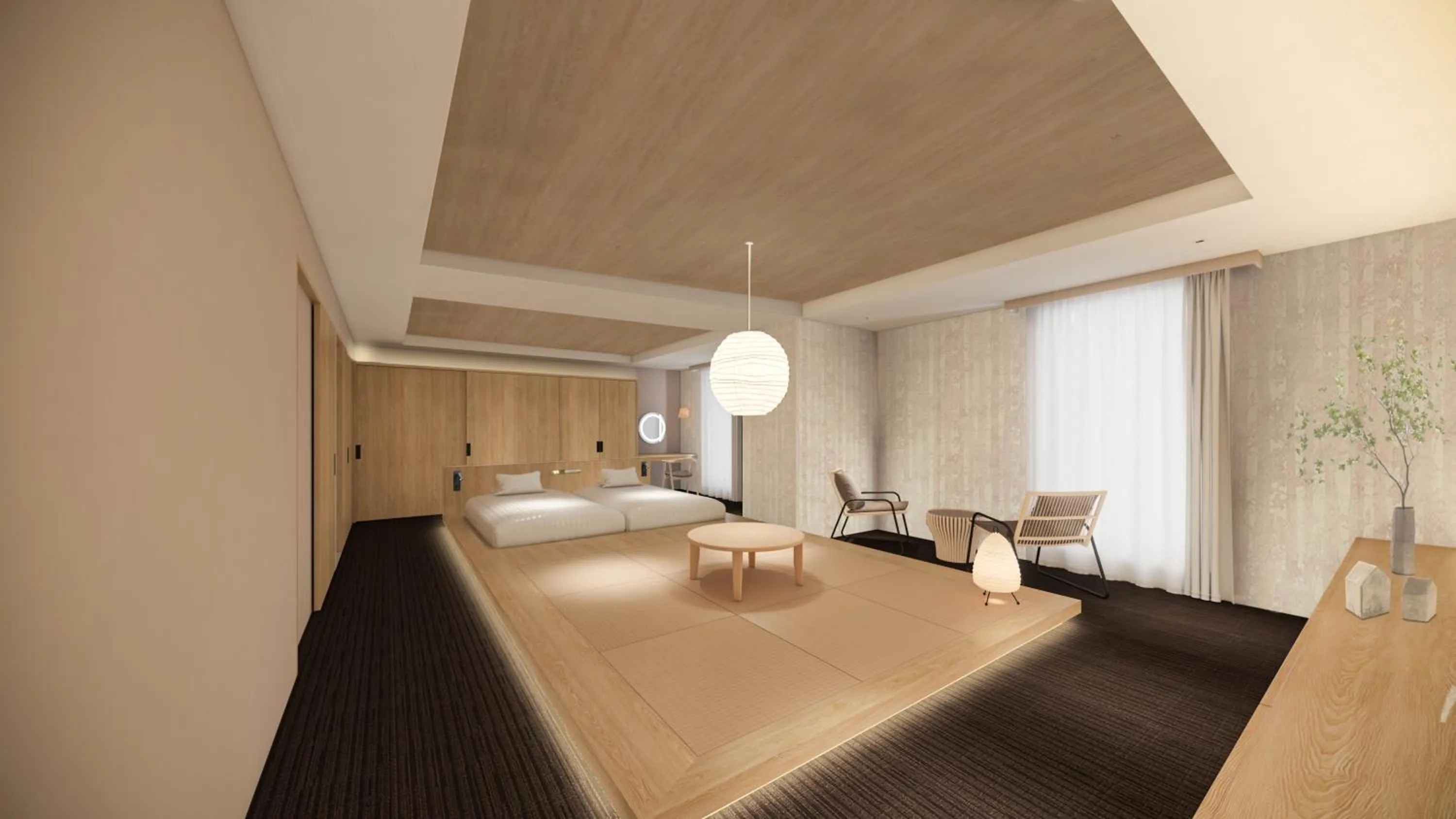 Modern Japanese-style Room  [No Smoking] ※Extra beds will be provided depends on the number of adults. - single occupancy in Richmond Hotel Premier Tokyo Schole