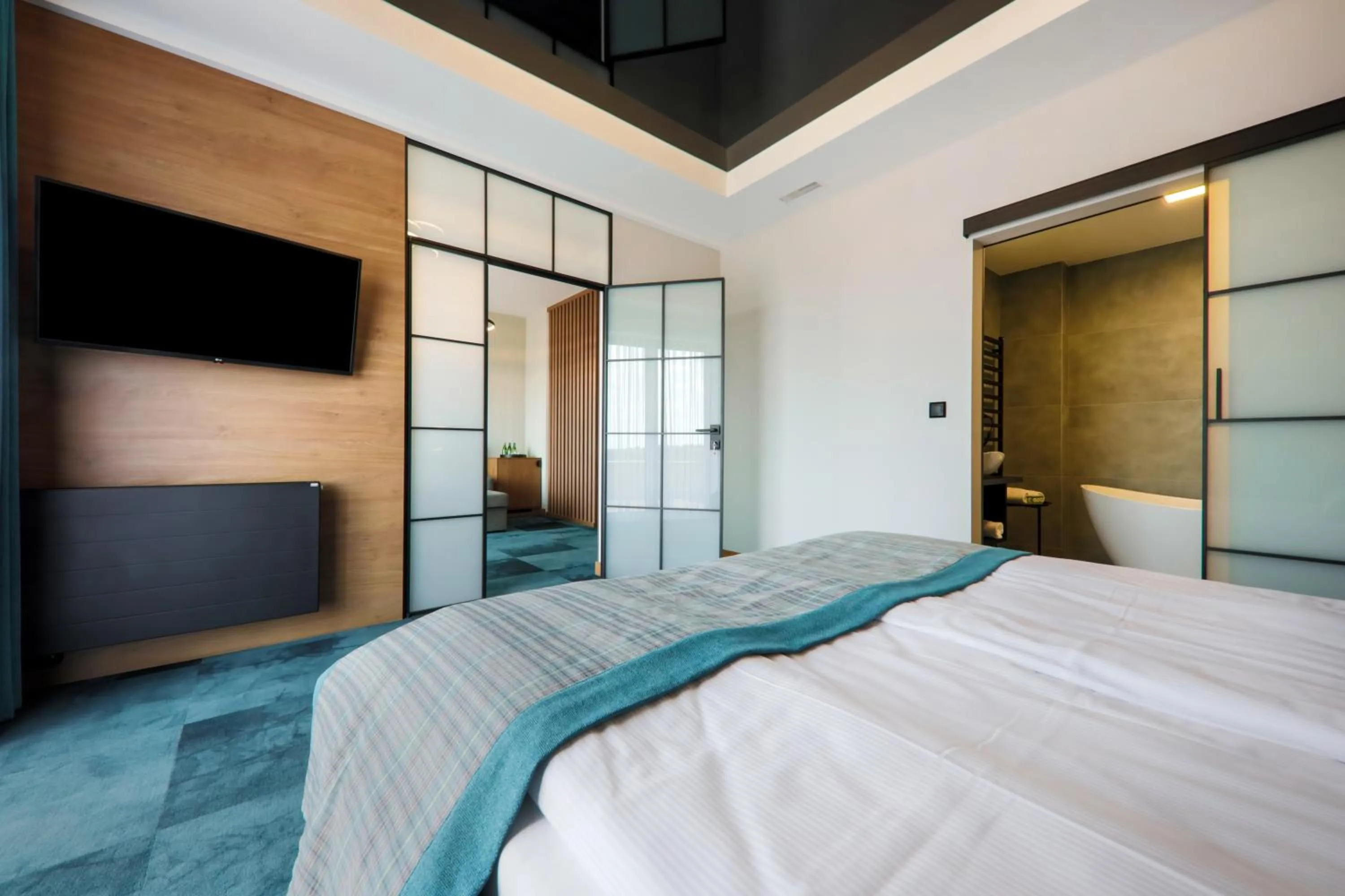 Bed in Pałac w Konarach Resort SPA & Conference