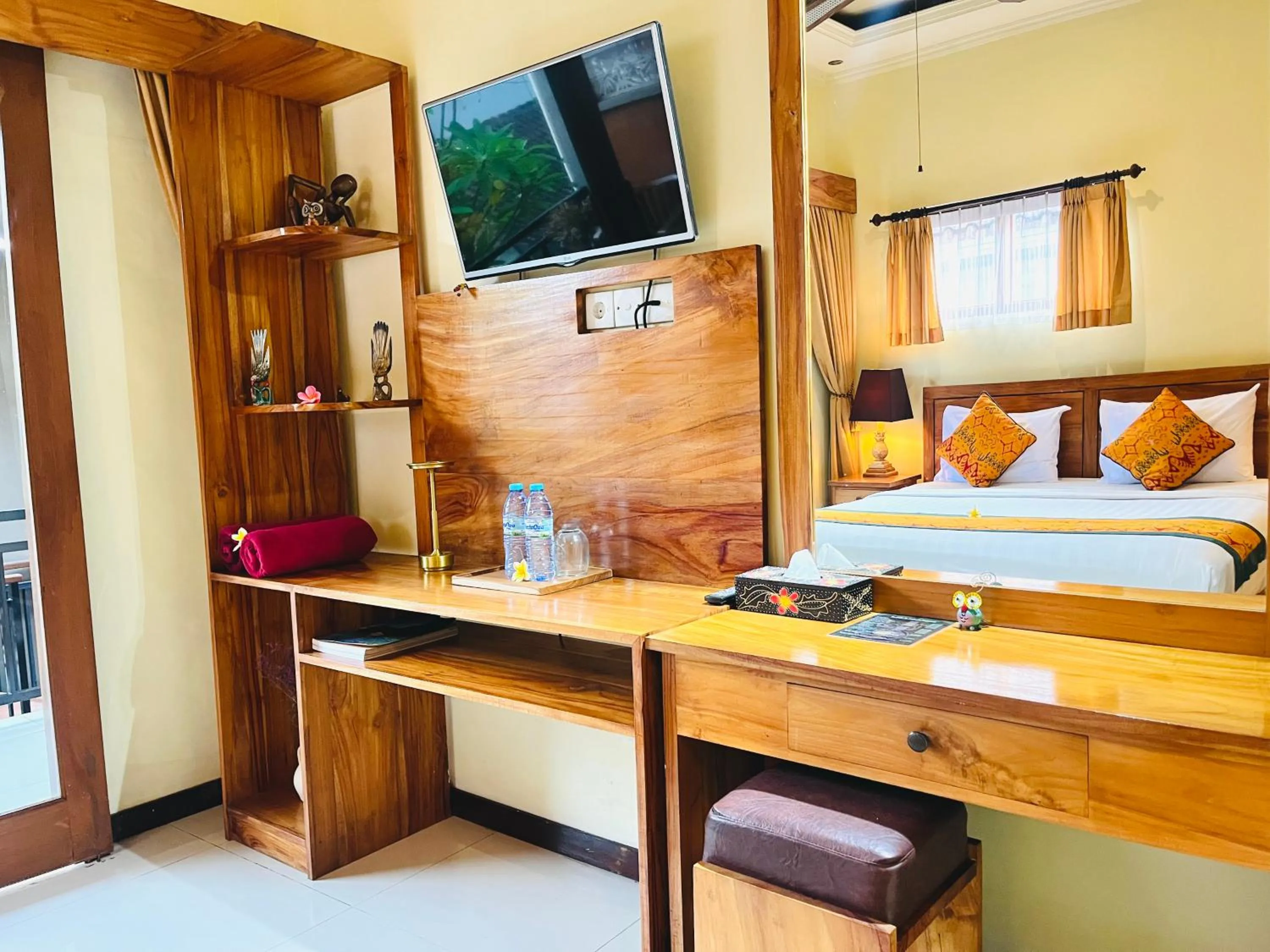 Bed in Tebesaya Homestay Ubud