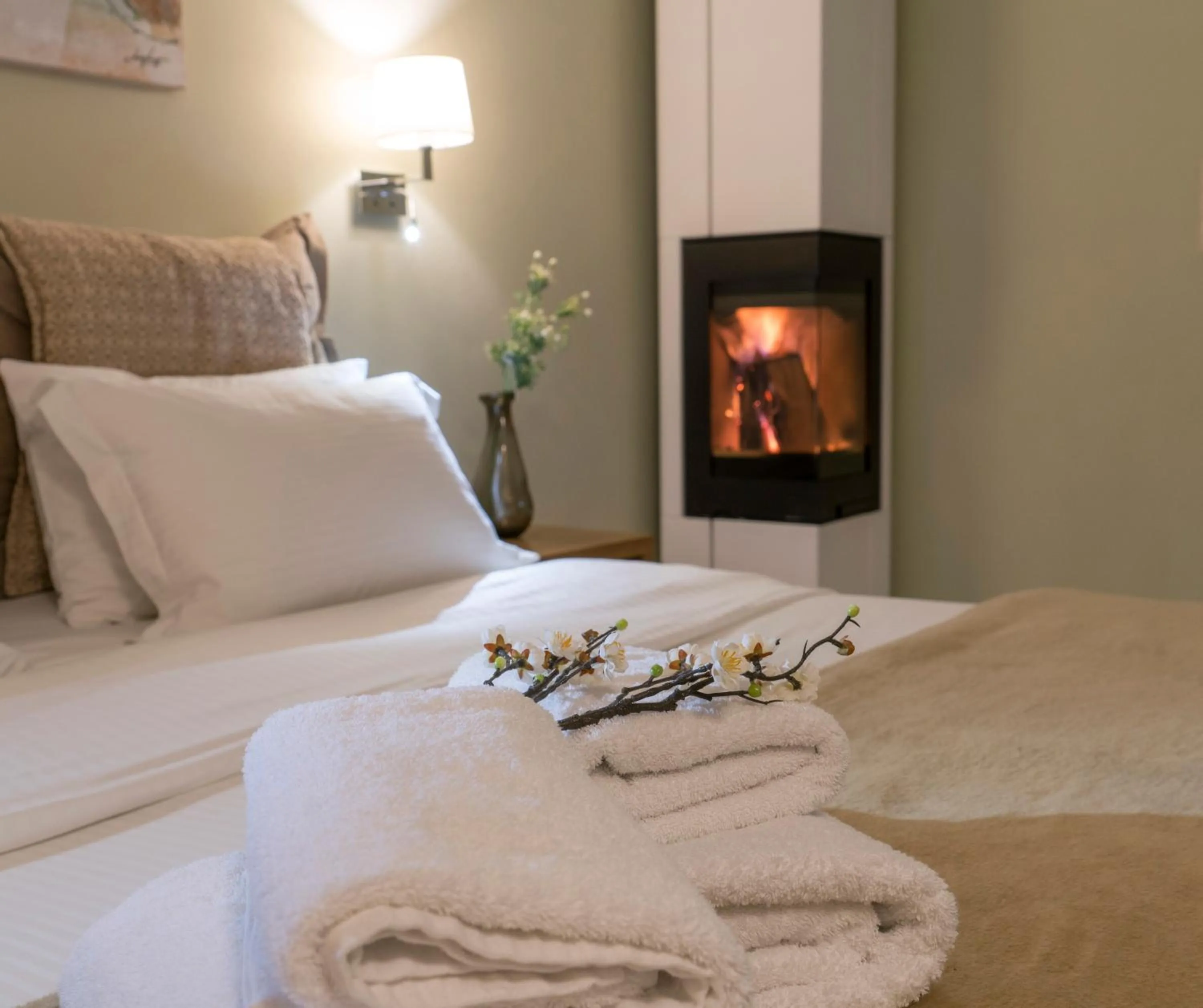 Bed in Edem Luxury Apartments