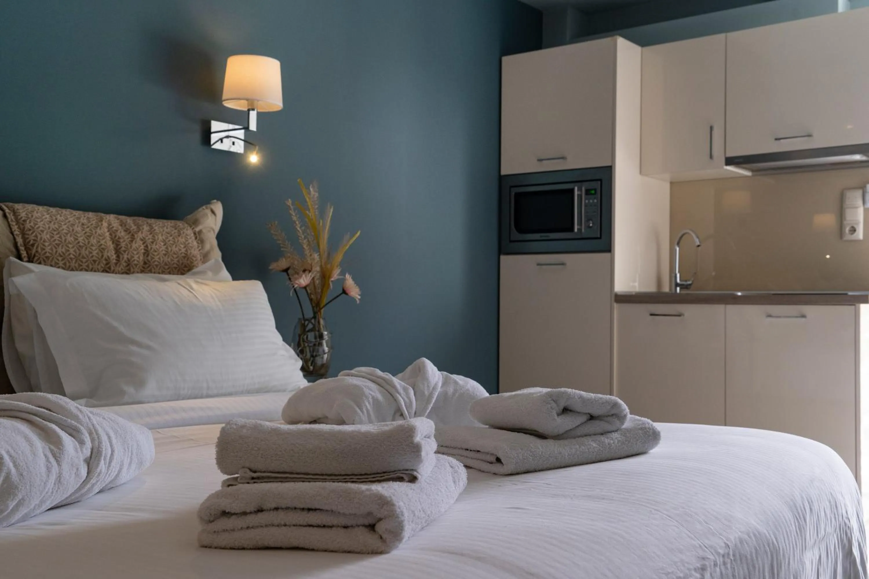 Bed in Edem Luxury Apartments