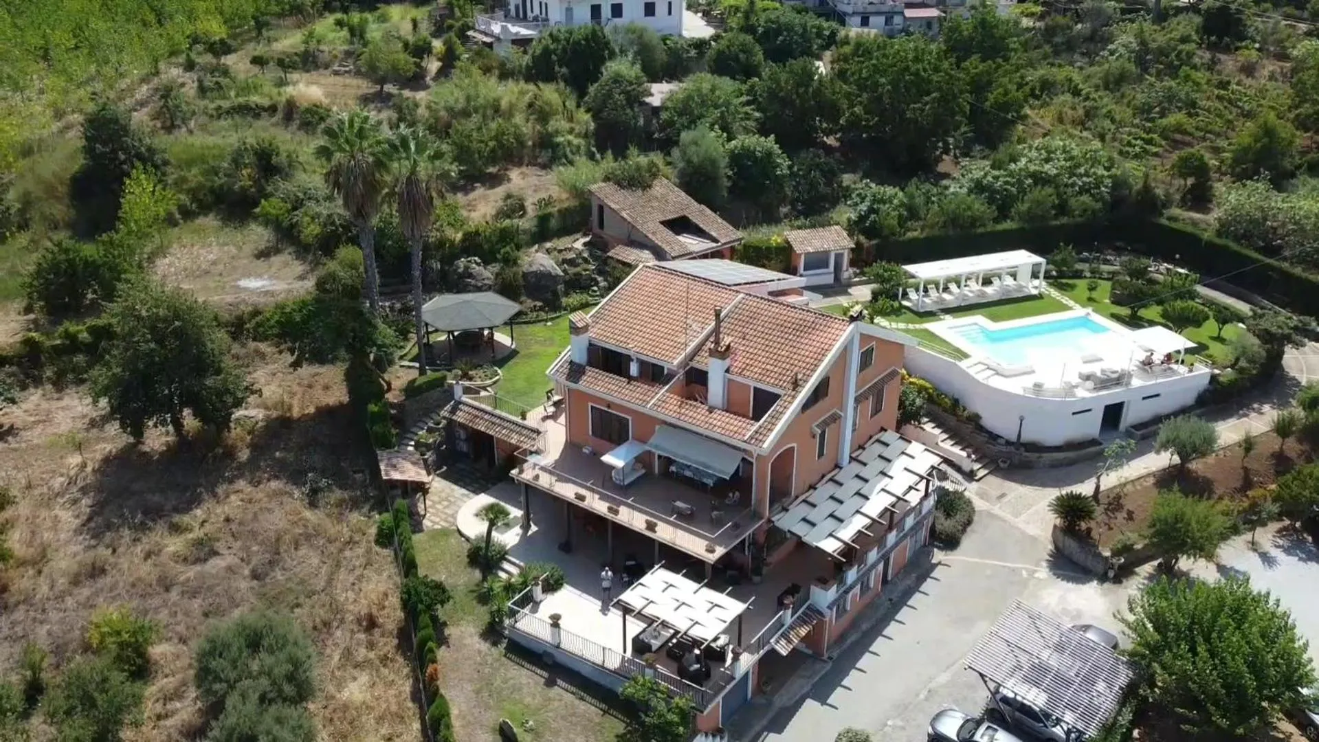 Bird's eye view in Villa Zufrò