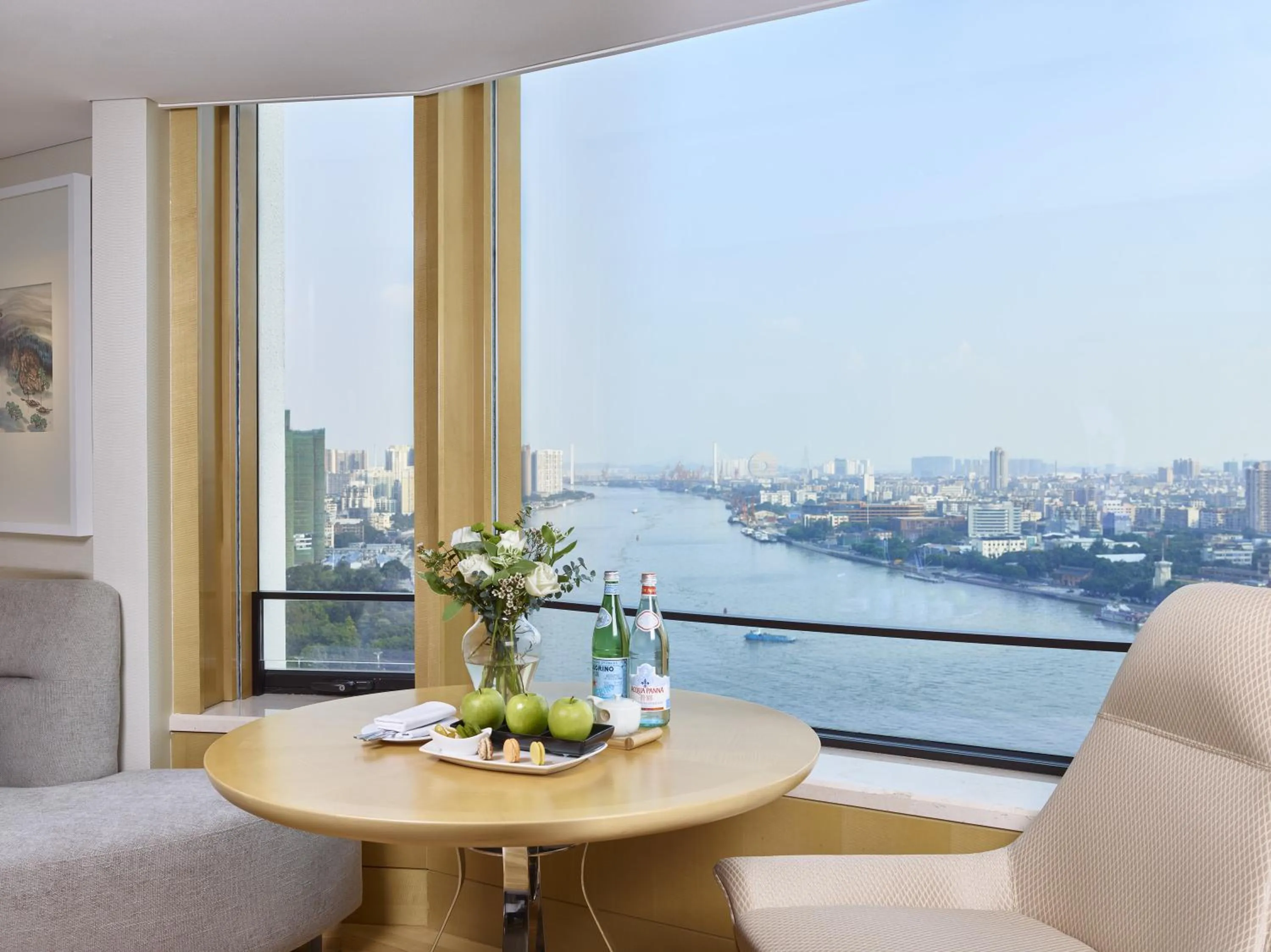 Seating area in White Swan Hotel