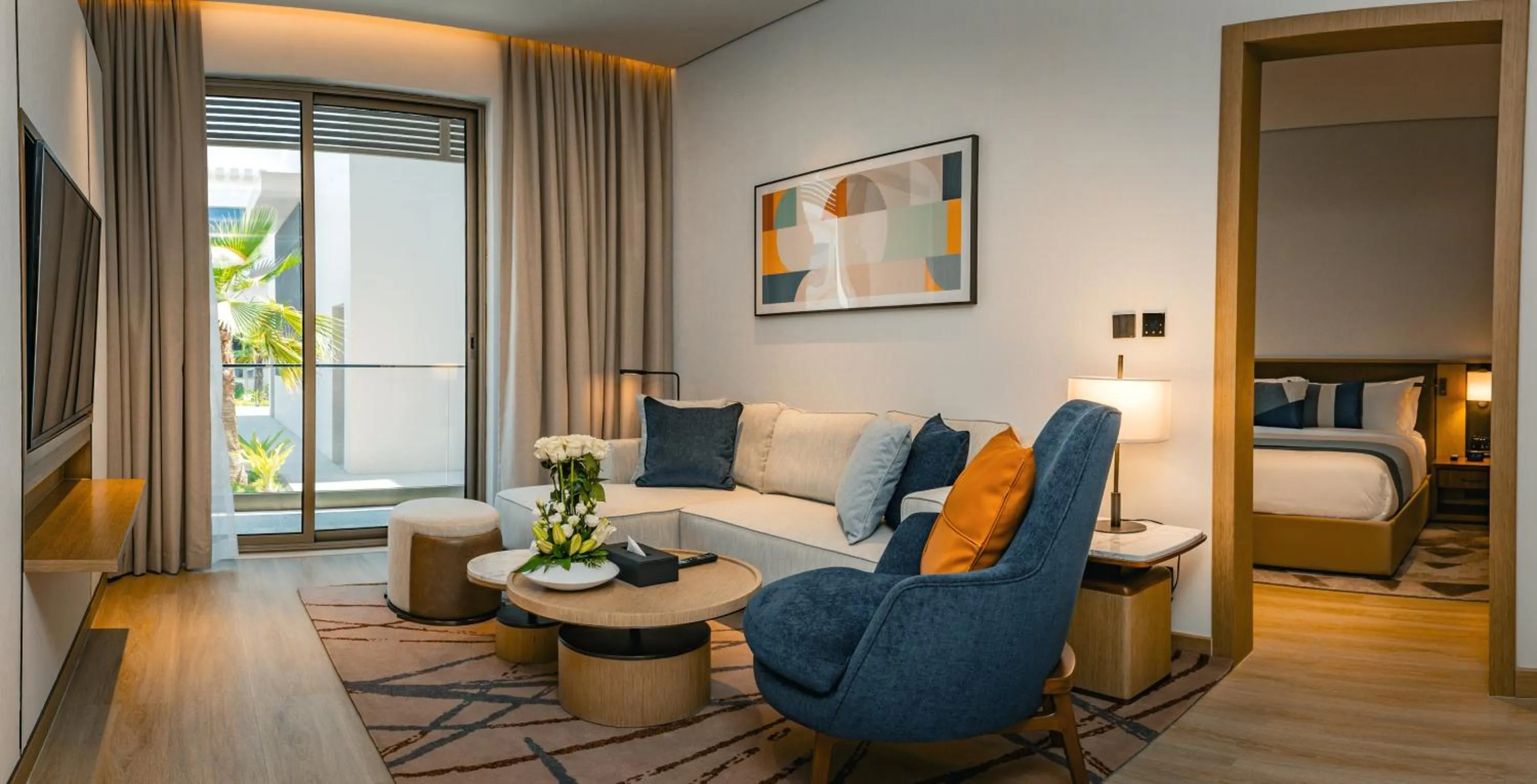 Bed in First Grand Hotel