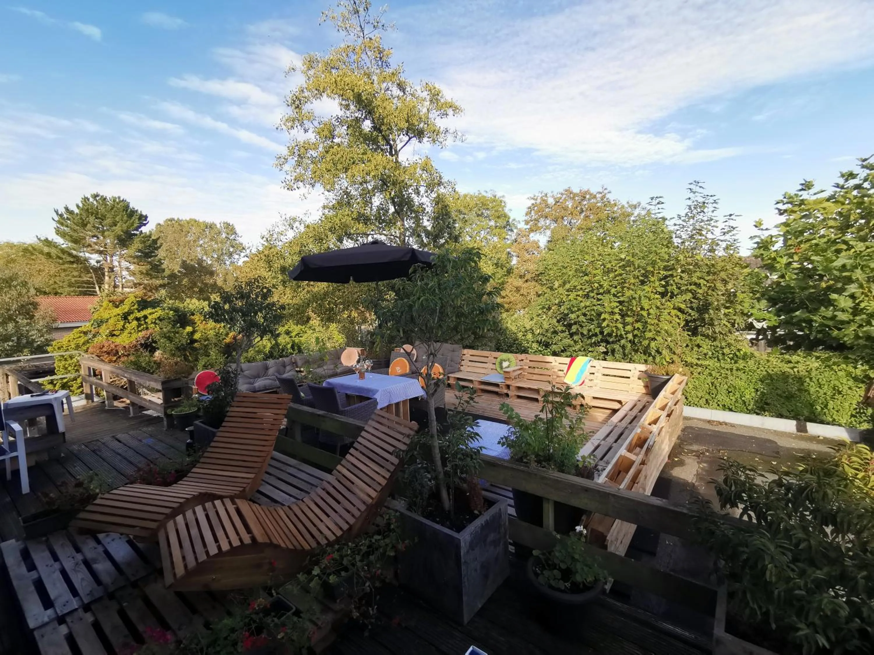 Balcony/Terrace in Duinberk B&B hotel en Brasserie