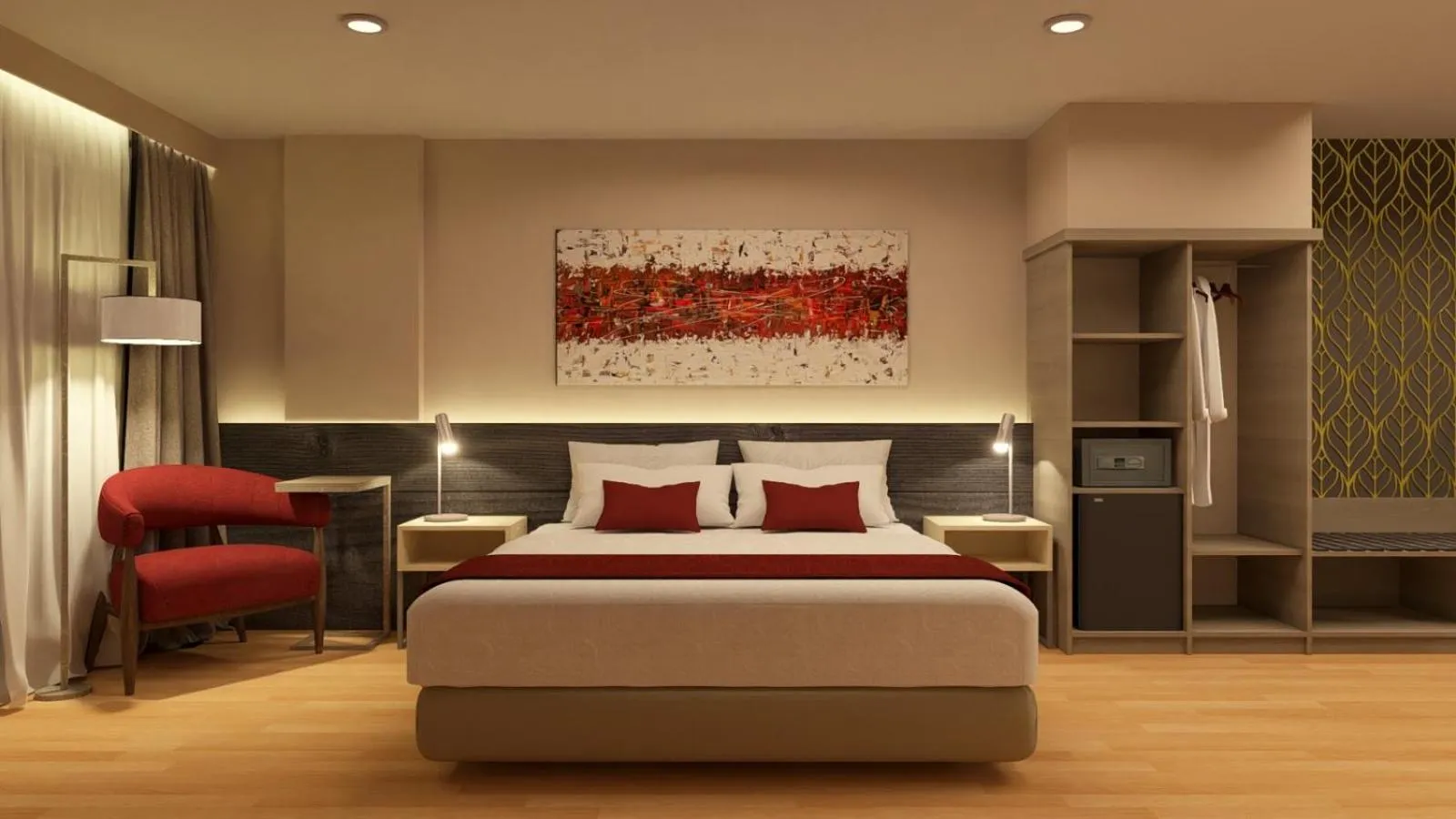 Bedroom, Bed in Ramada Suites by Wyndham Asuncion Aeropuerto