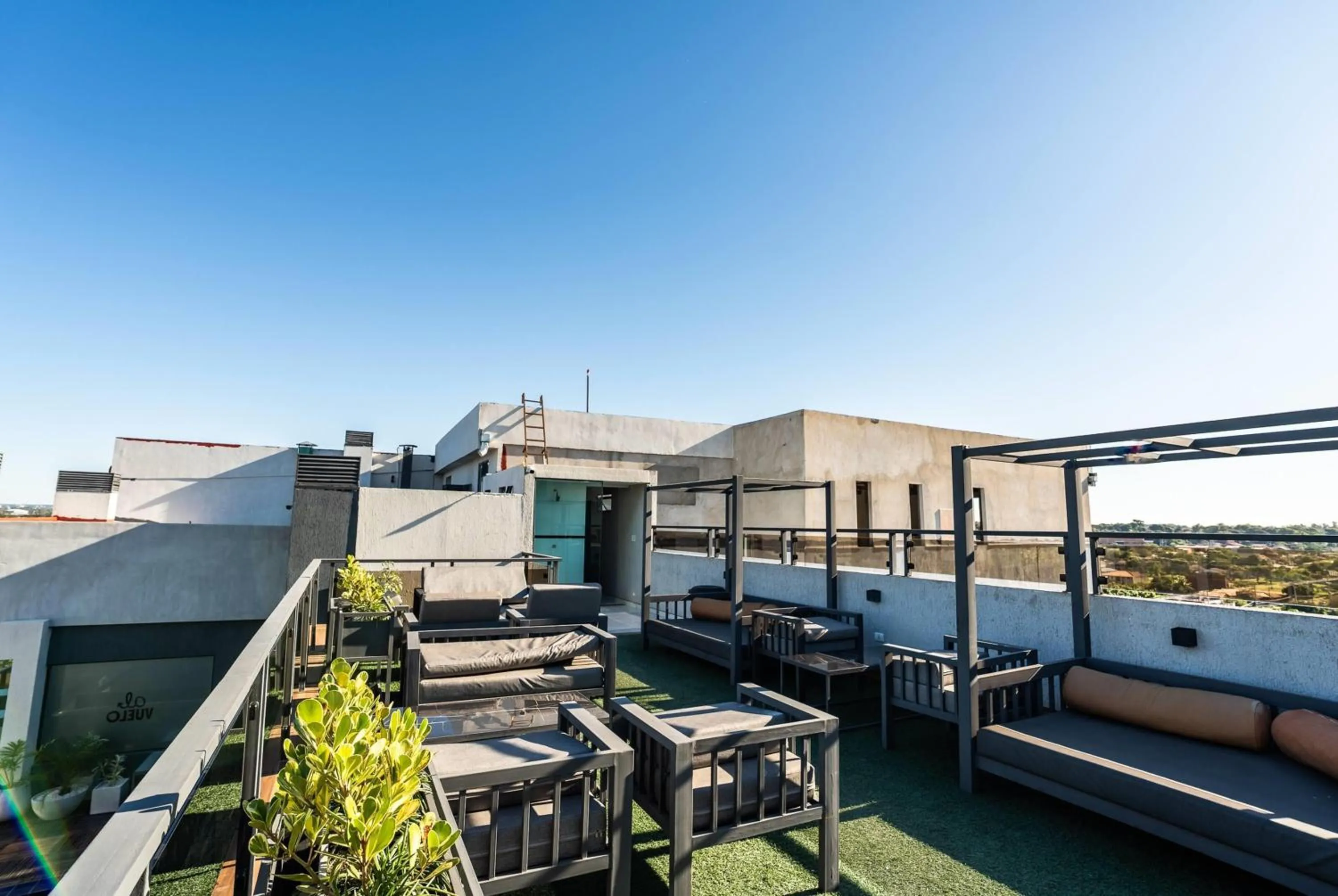 Pool view in Ramada Suites by Wyndham Asuncion Aeropuerto