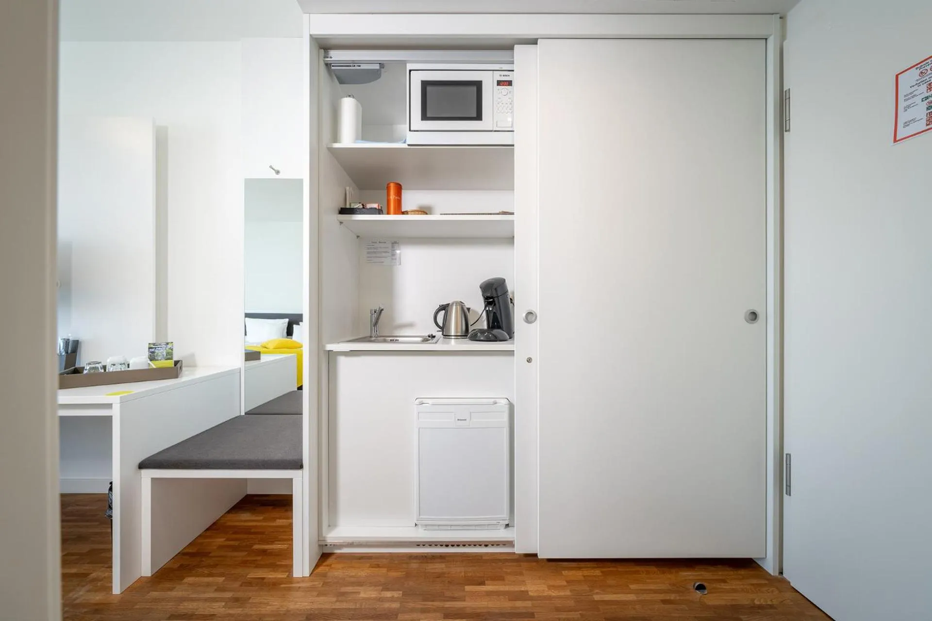 Kitchen or kitchenette in Gästehaus am Schloss