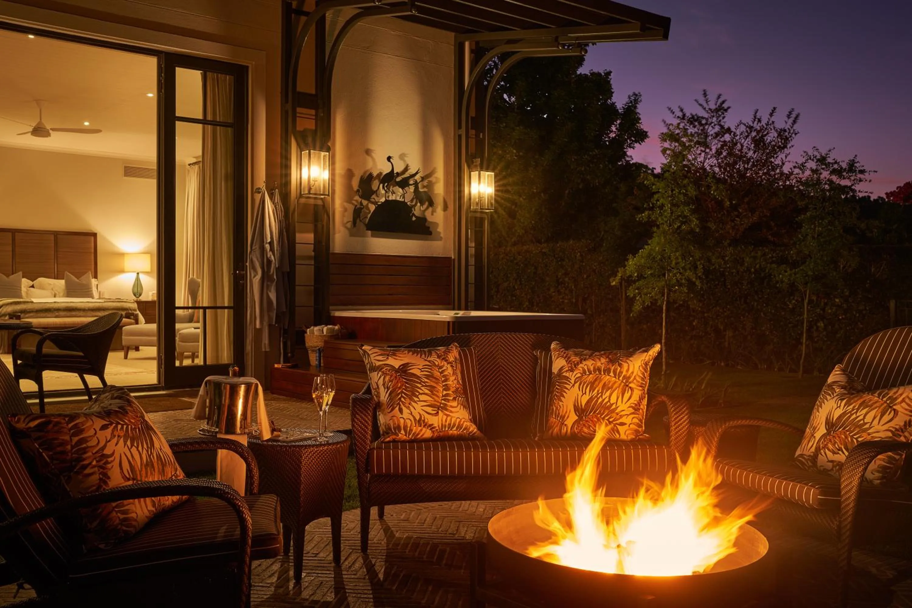 Seating area in Leeu Estates