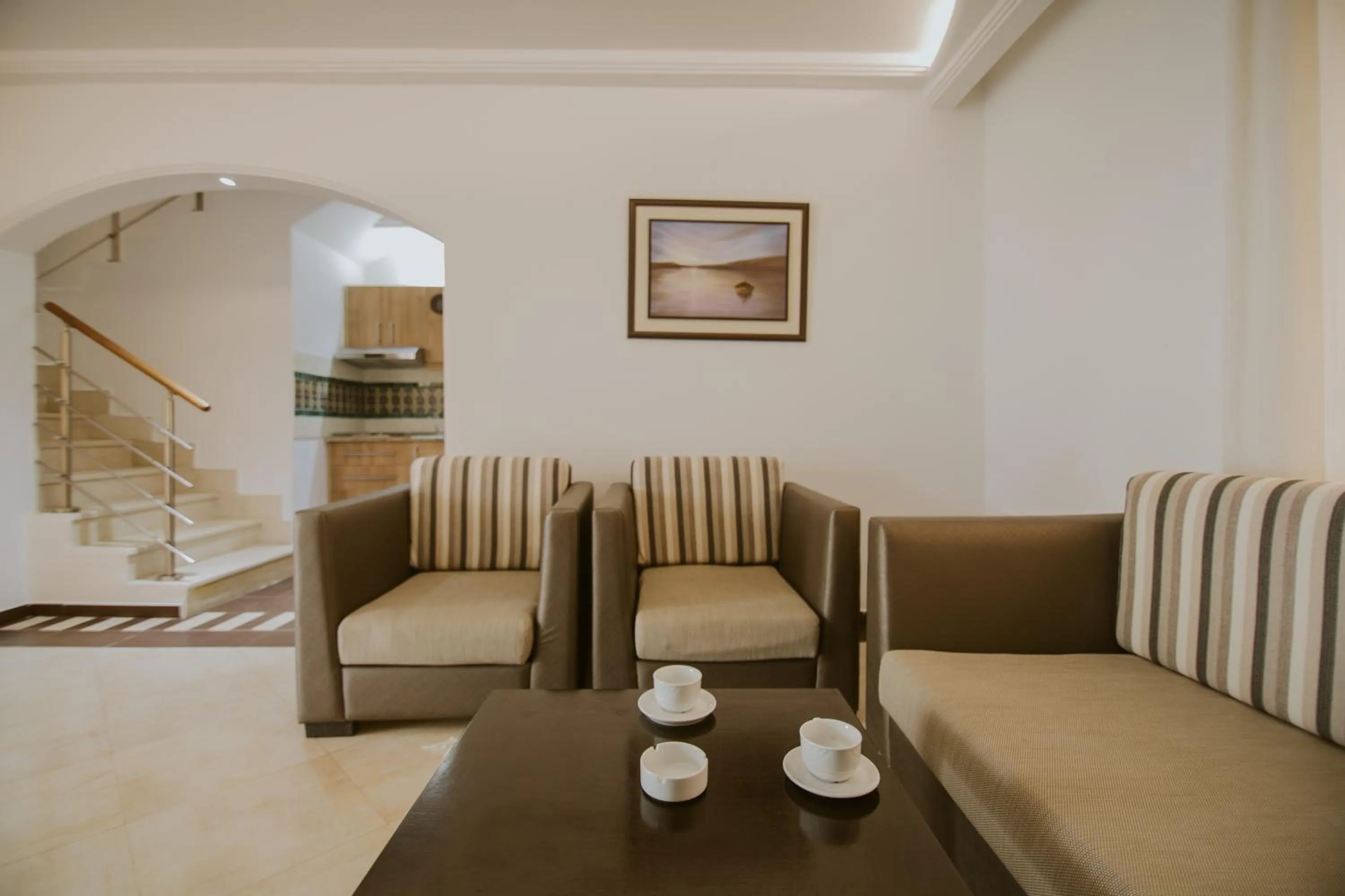 Seating area in Palm Djerba Suites