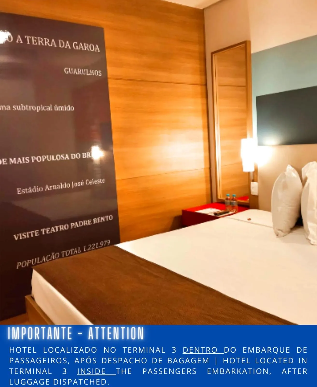 Bed in TRYP BY WYNDHAM São Paulo Airport - Hotel de Transito Terminal 3 -Lado Ar - Área restrita á passageiros já embarcados - Piso 1