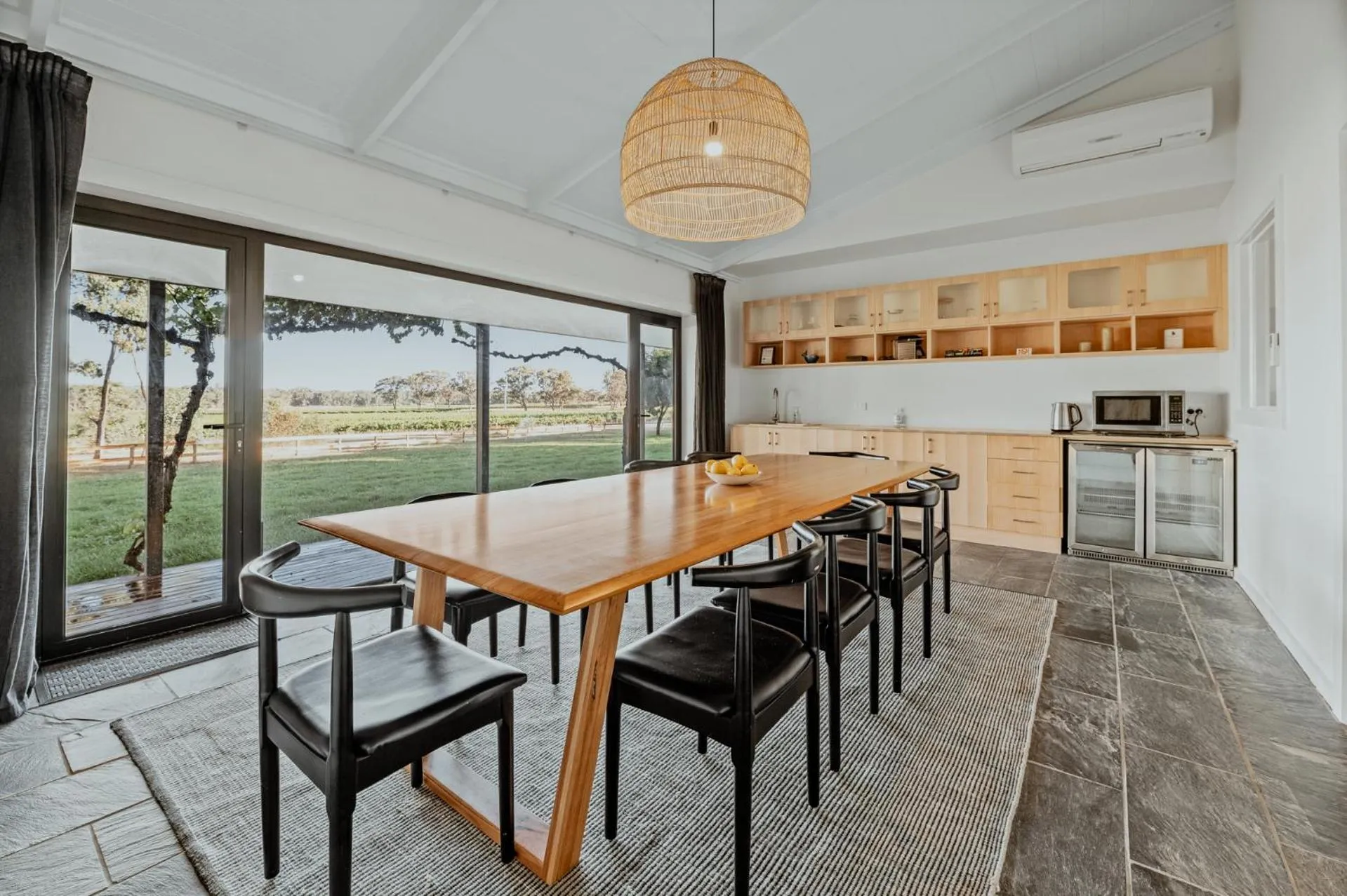 Dining area in Balgownie Estate Bendigo