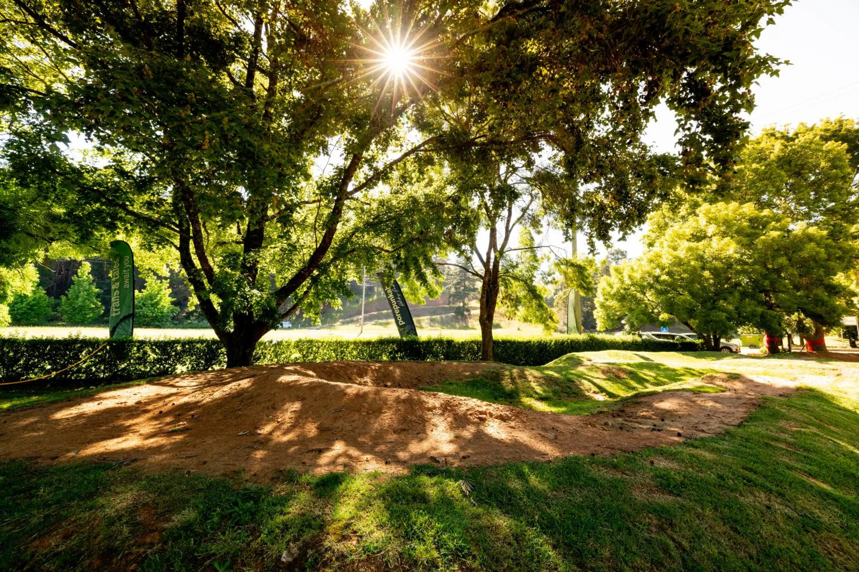 Children play ground in Bright Porepunkah Holiday Park