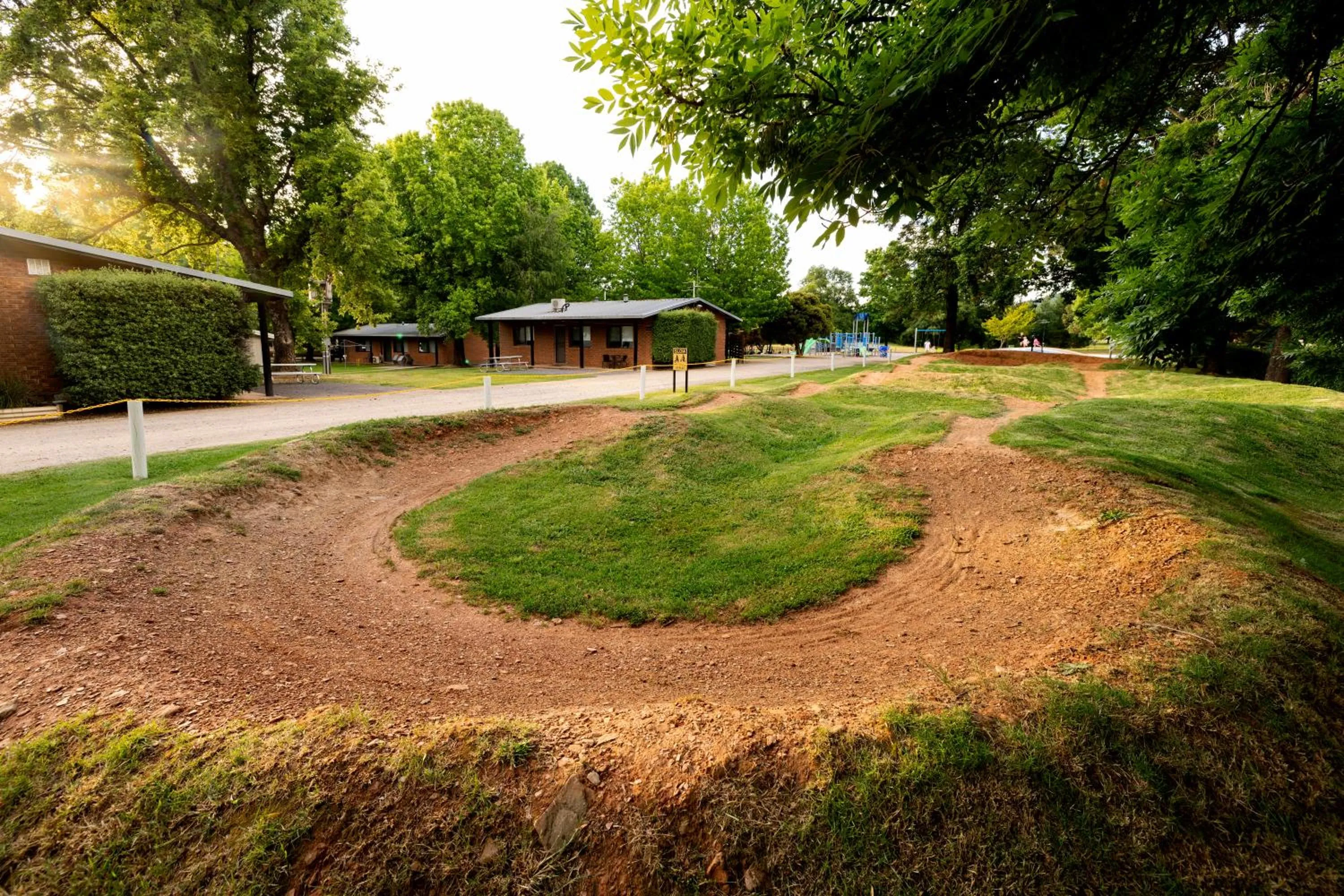 Children play ground in Bright Porepunkah Holiday Park