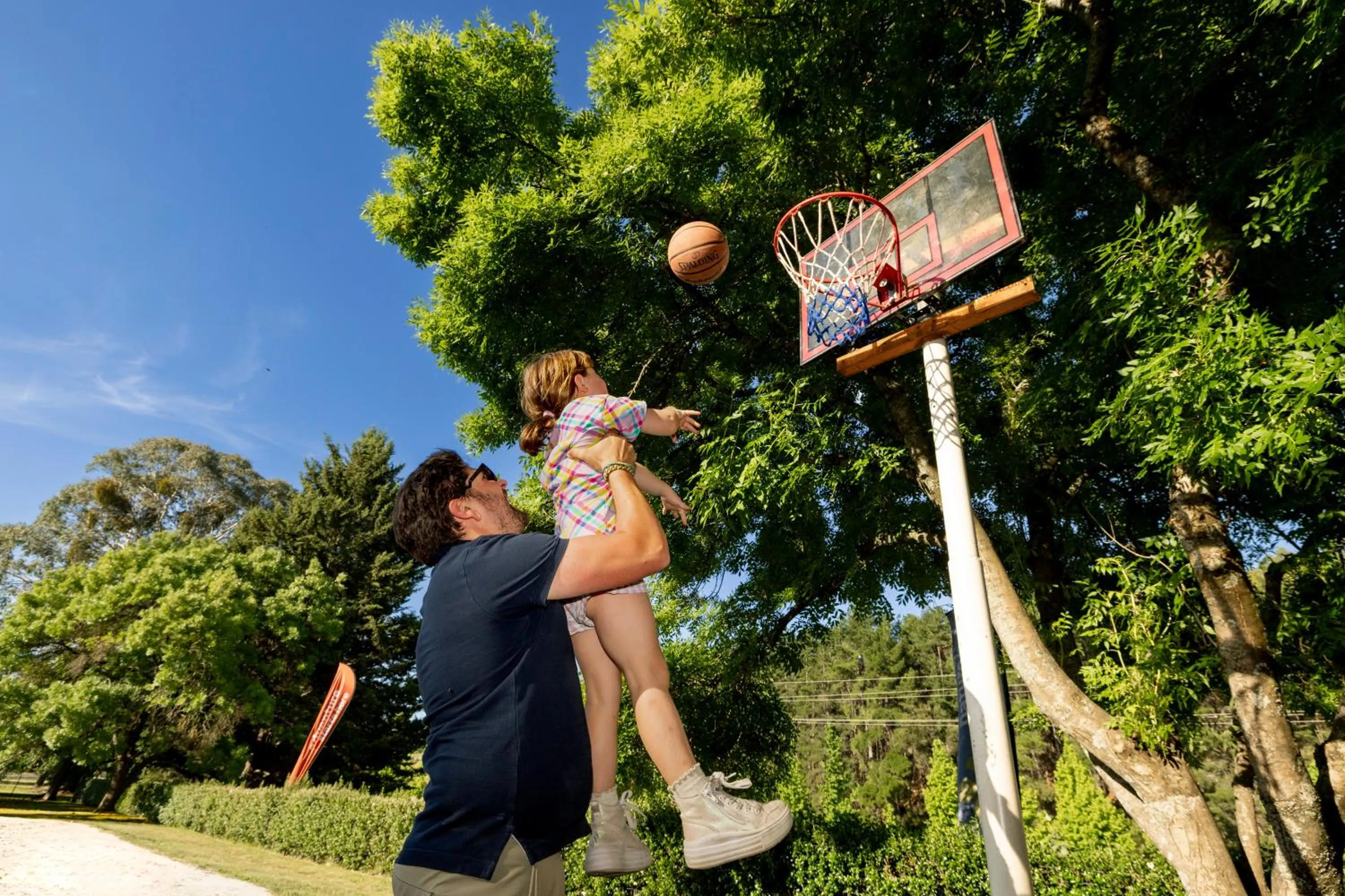 Children play ground in Bright Porepunkah Holiday Park
