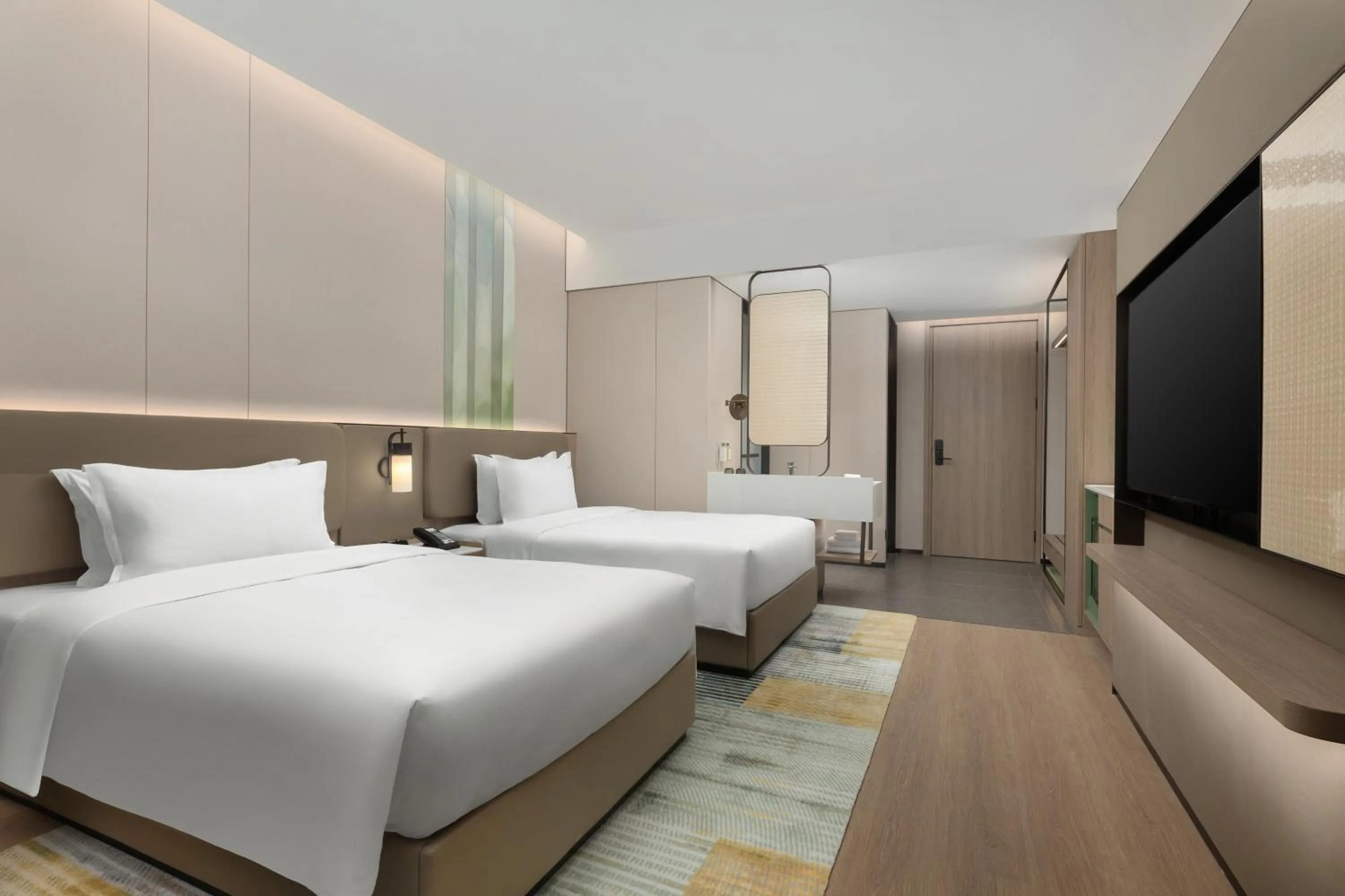Bed in Holiday Inn & Suites Shanghai Changfeng by IHG