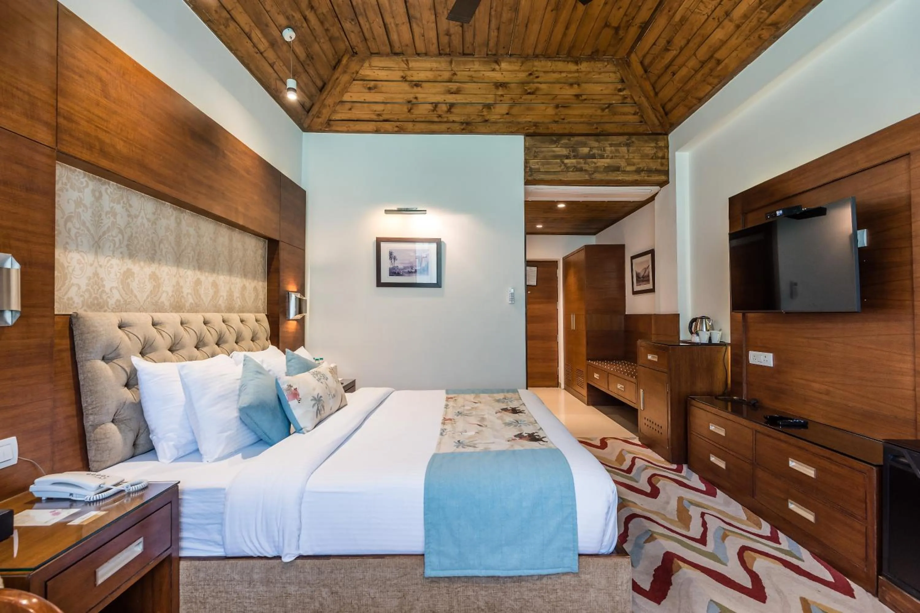 Bed in The Anantmaya Resort