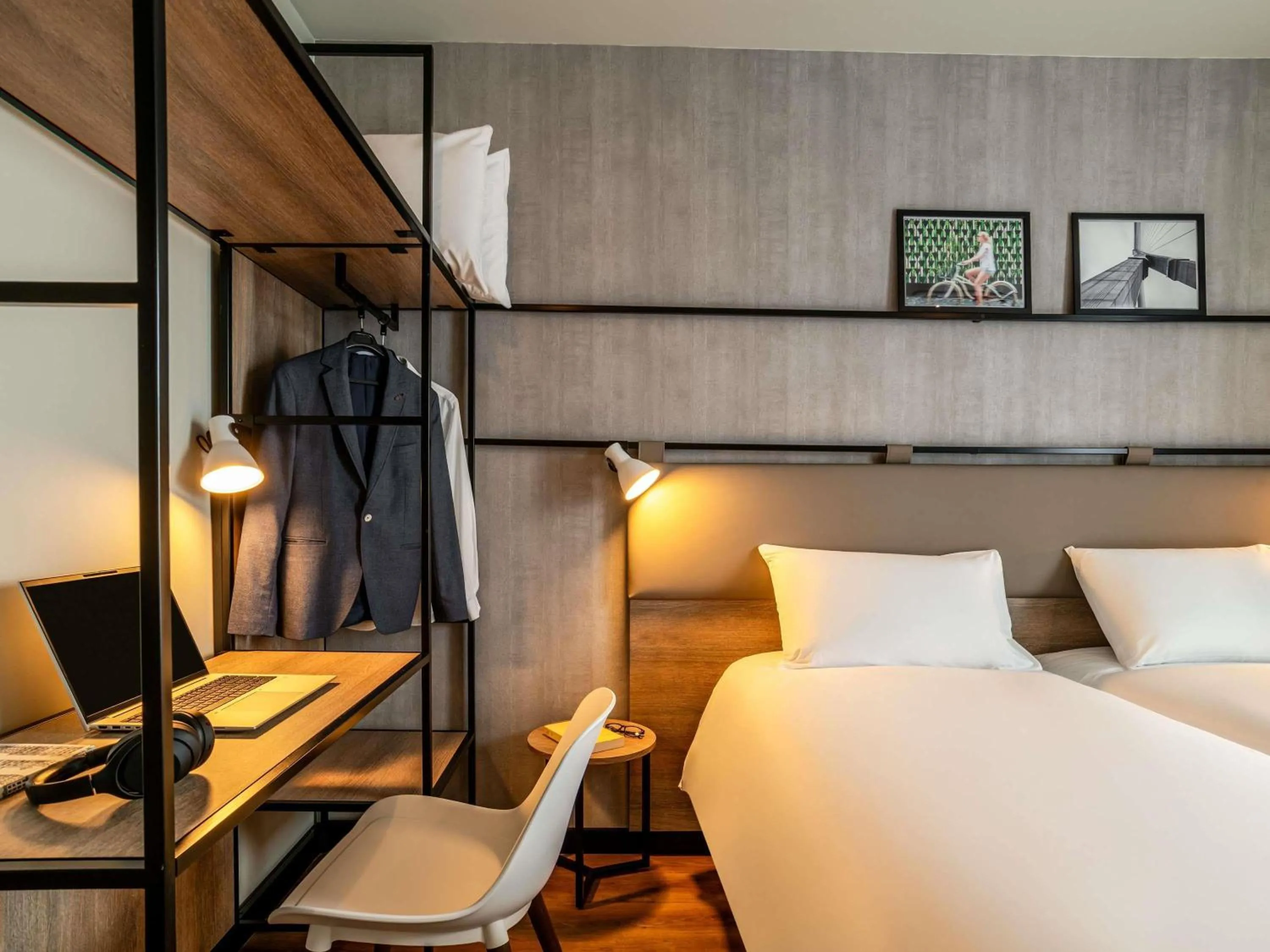 Bedroom, Bed in ibis Bordeaux Nord Carbon Blanc