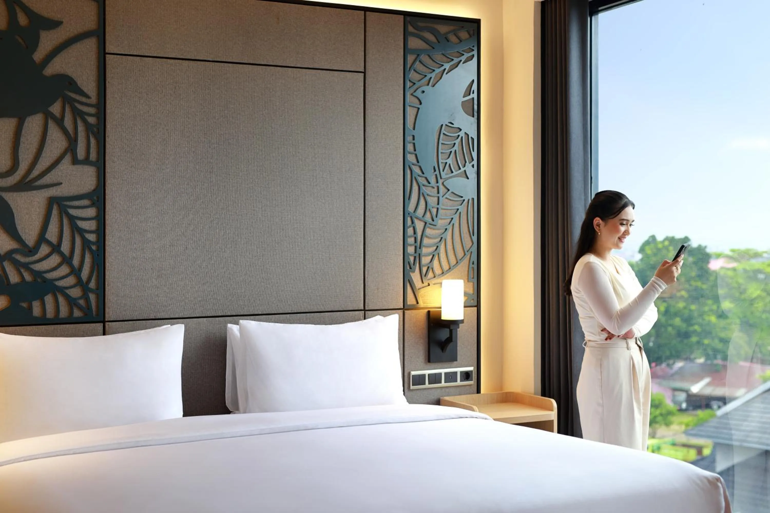 View (from property/room), Bed in Mercure Berau