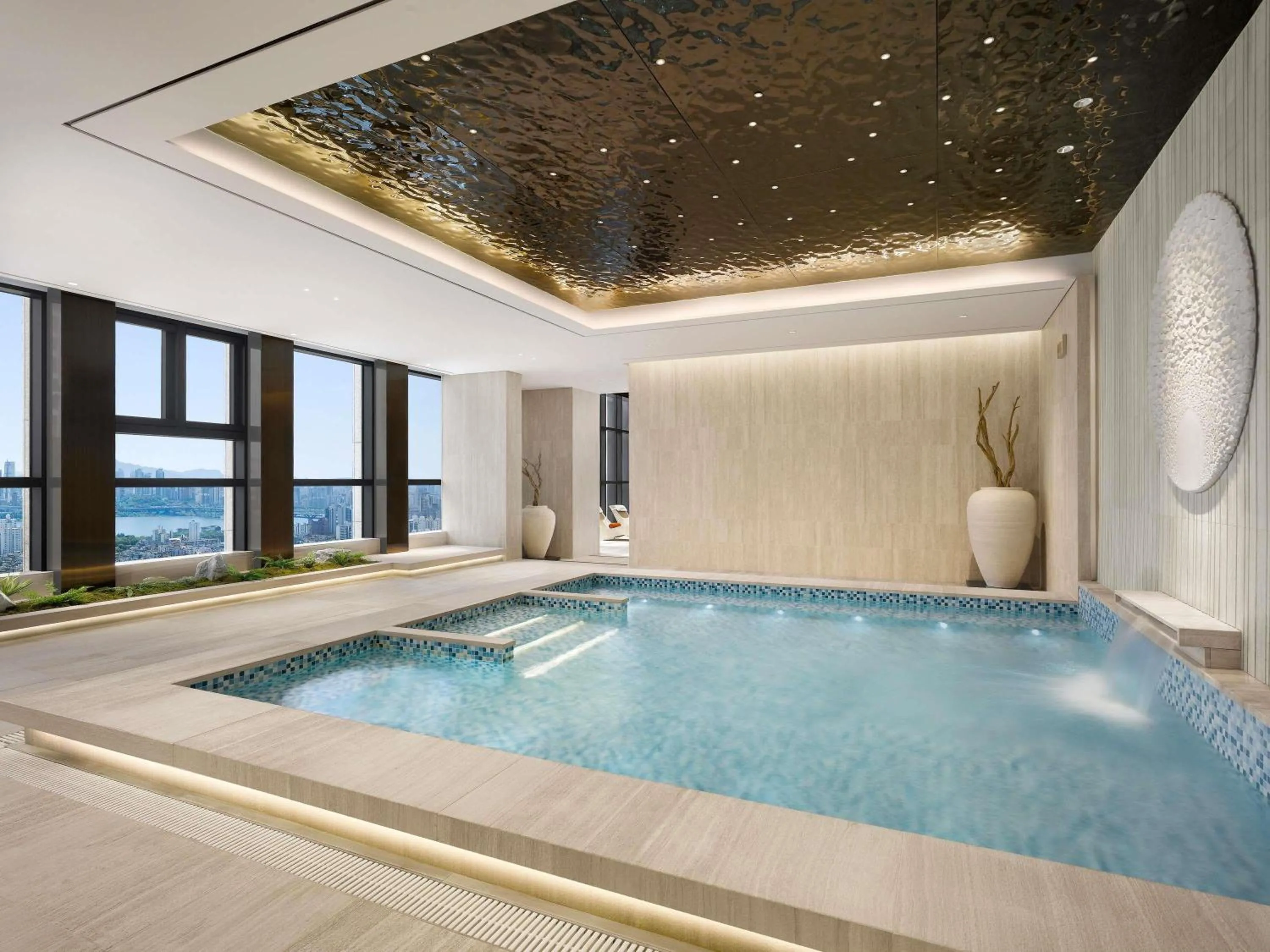 Pool view in Pullman Ambassador Seoul Eastpole