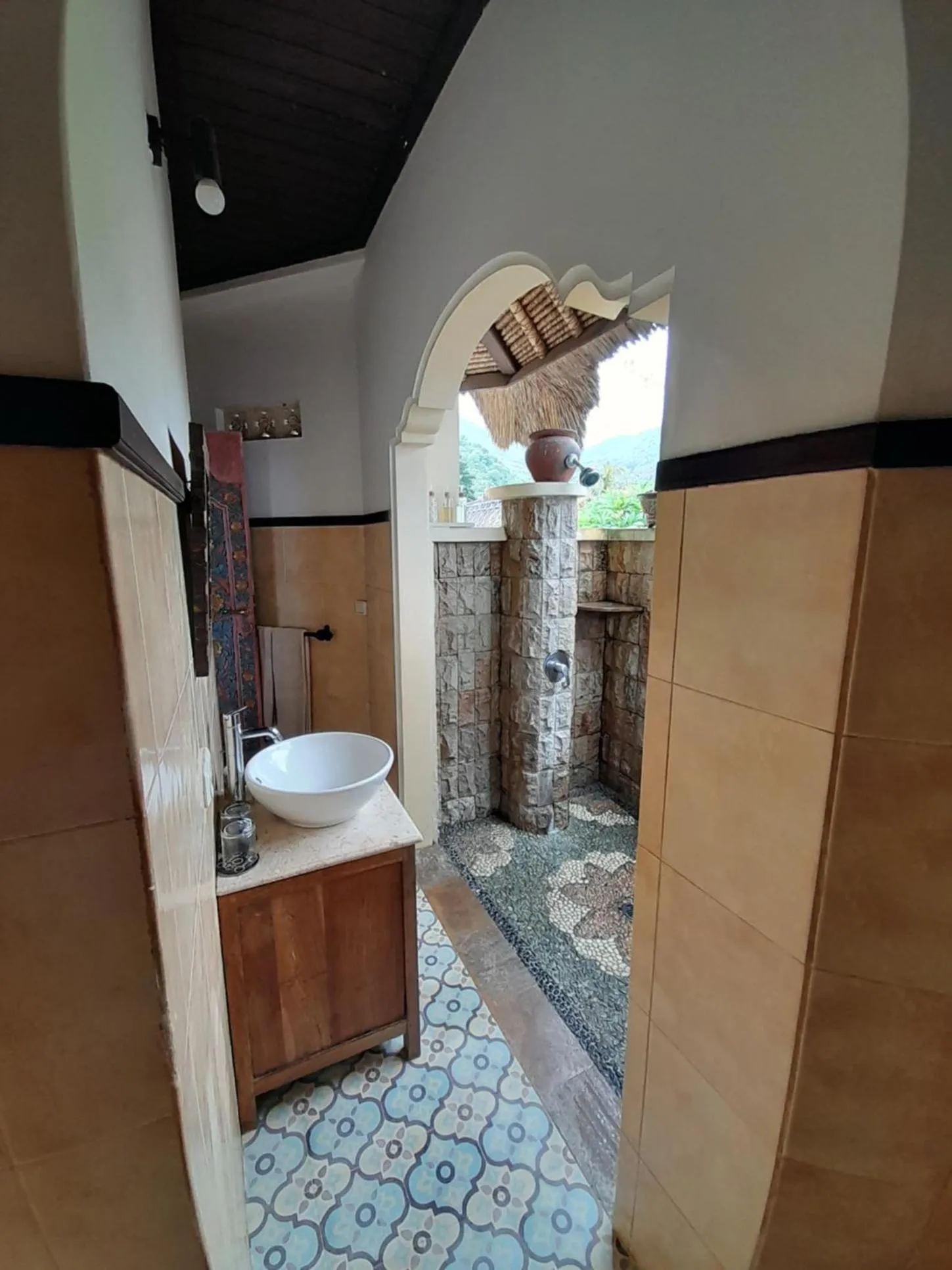 Bathroom in Life in Amed Beach Hotel