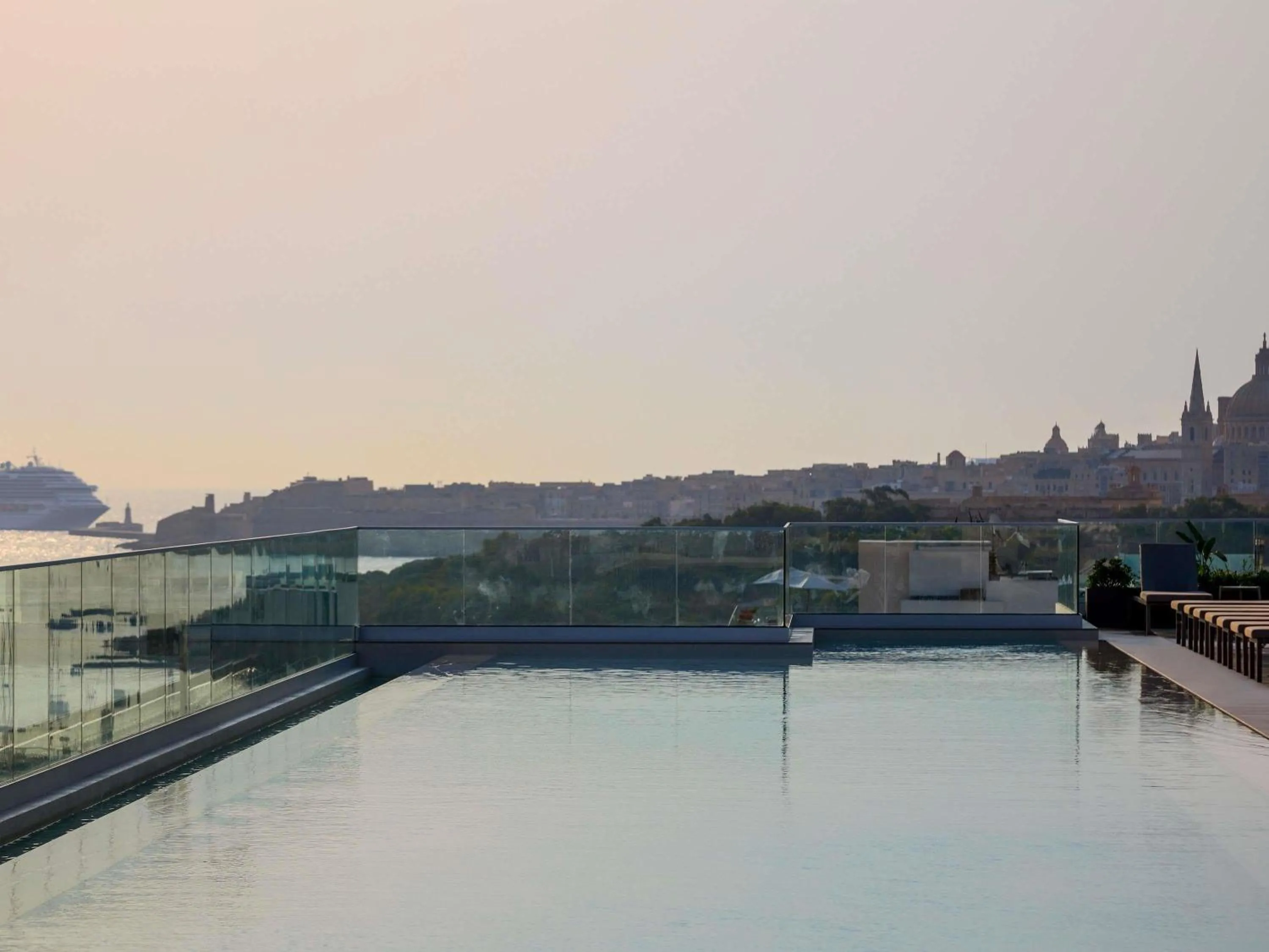 Pool view in Novotel Malta Sliema