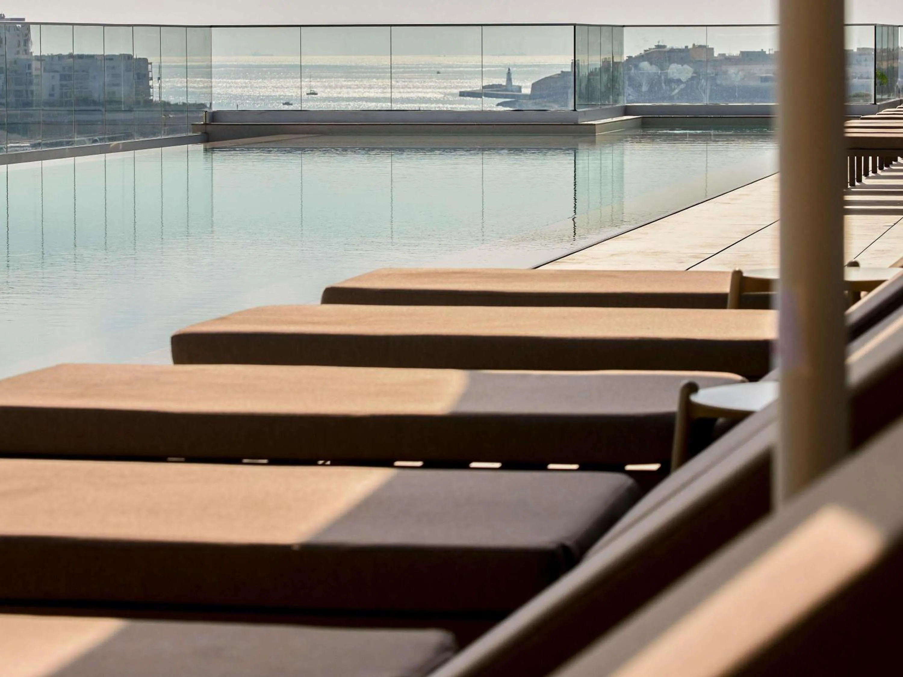 Pool view in Novotel Malta Sliema