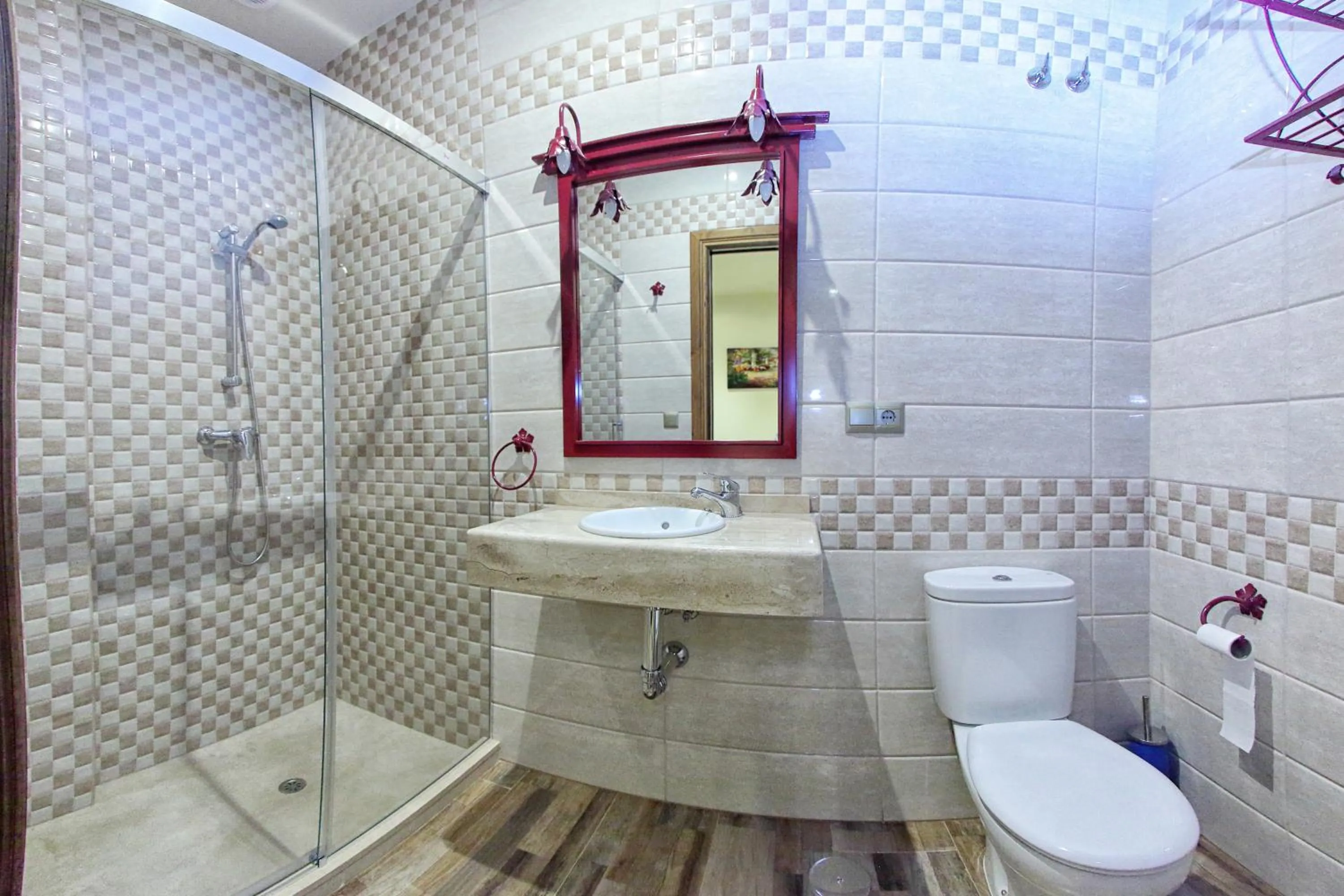 Bathroom in Hostal Garlu