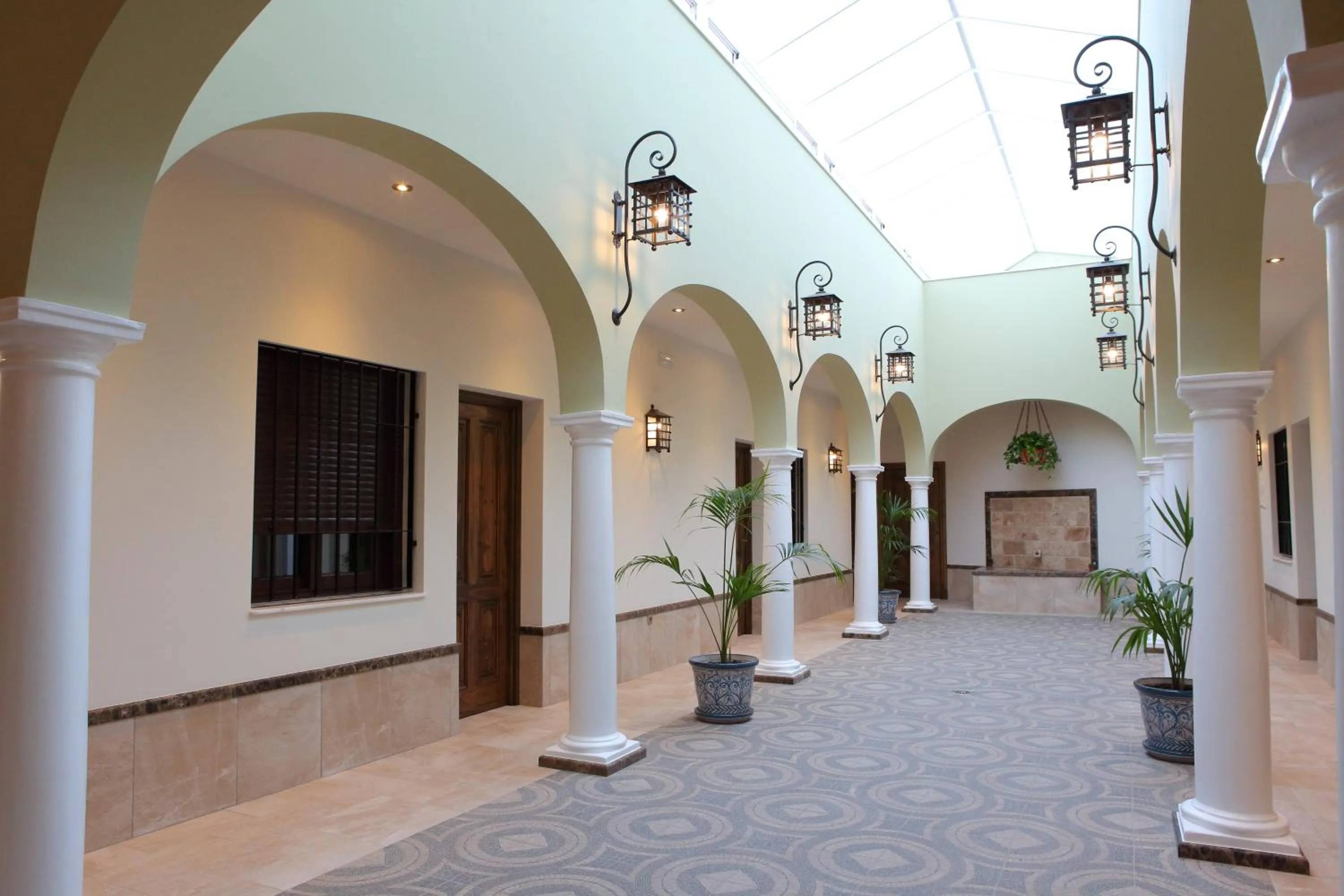 Patio in Hostal Garlu