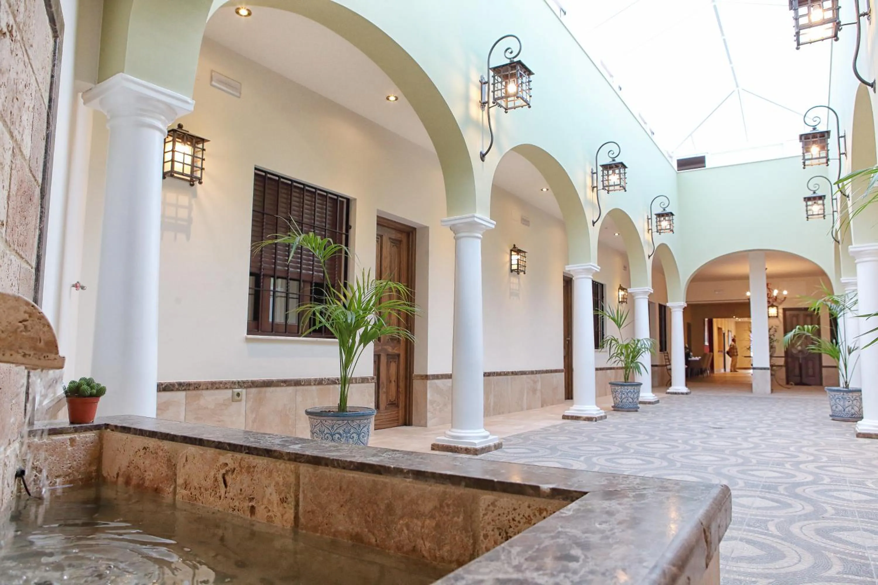 Patio in Hostal Garlu