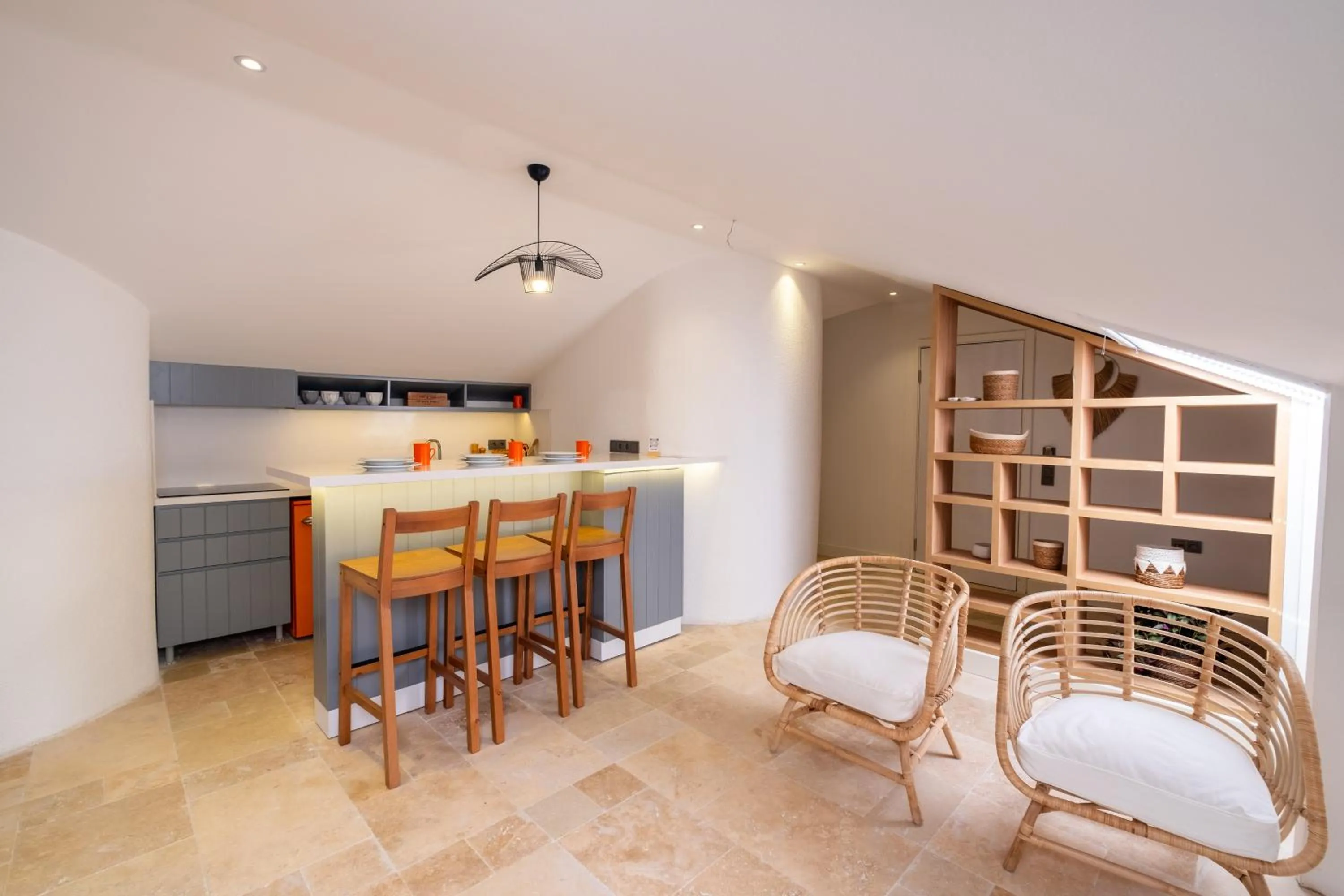 Kitchen or kitchenette in Hotel Club-E