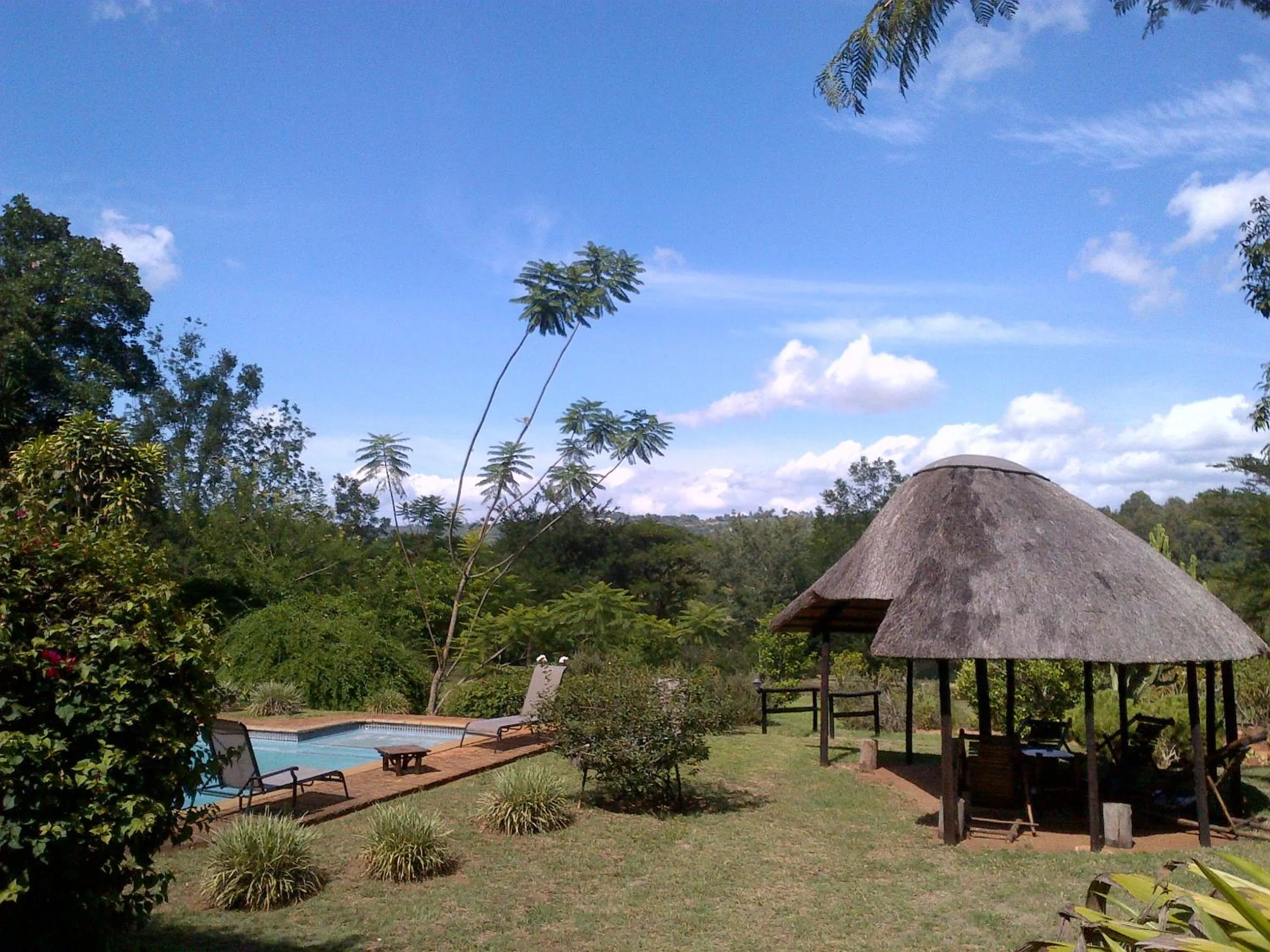 Garden view in Thokozani Lodge