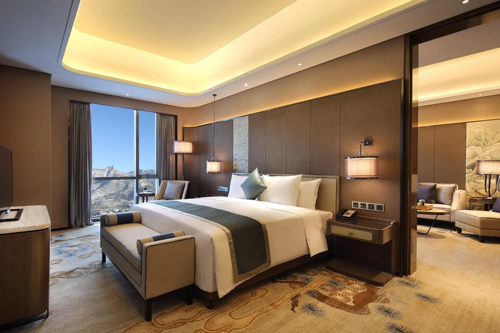 Bed in Wanda Realm Hotel Tai'an