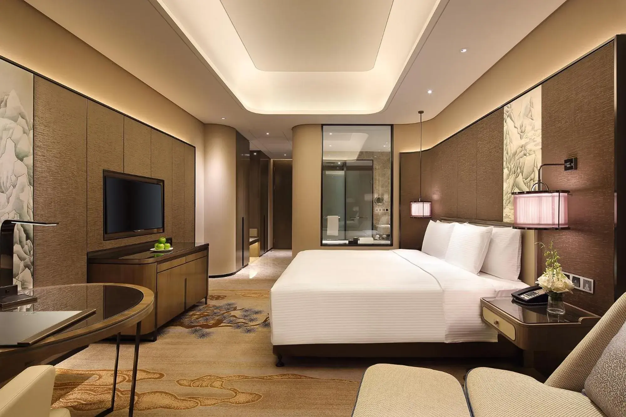 Deluxe Queen Room in Wanda Realm Hotel Tai'an Deluxe Queen Room in Wanda Realm Hotel Tai'an