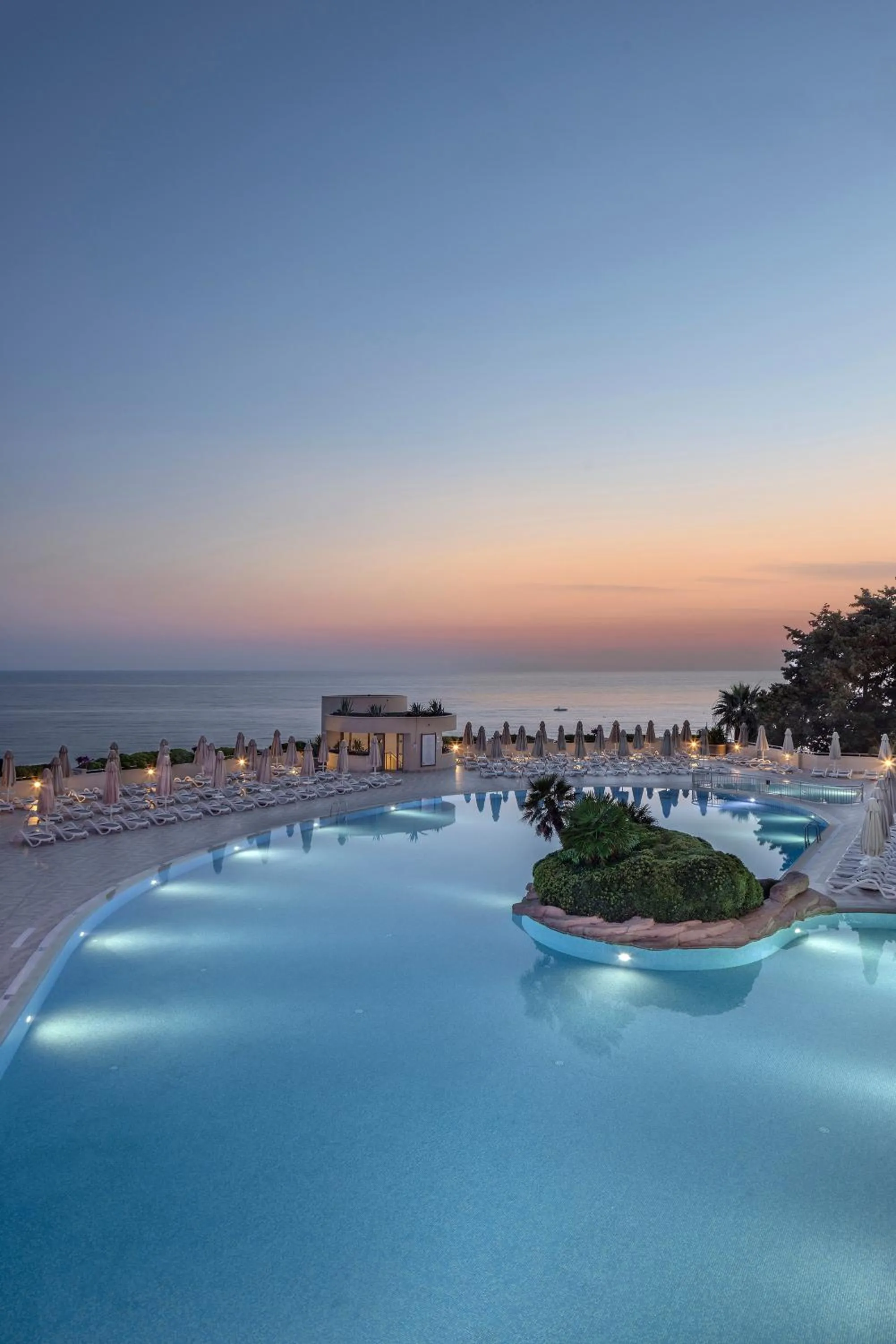 Pool view in Melas Resort Hotel