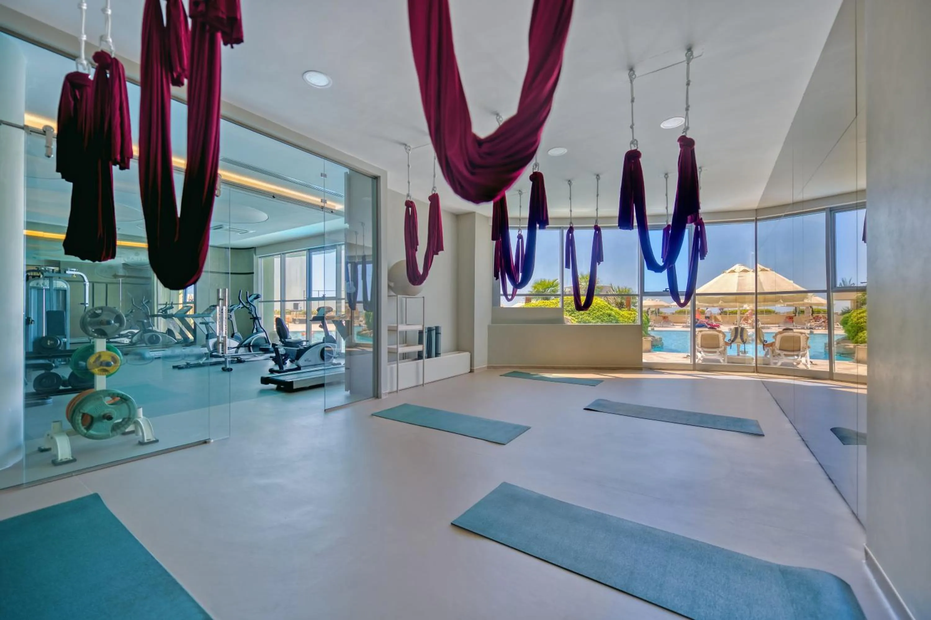 Fitness centre/facilities in Melas Resort Hotel