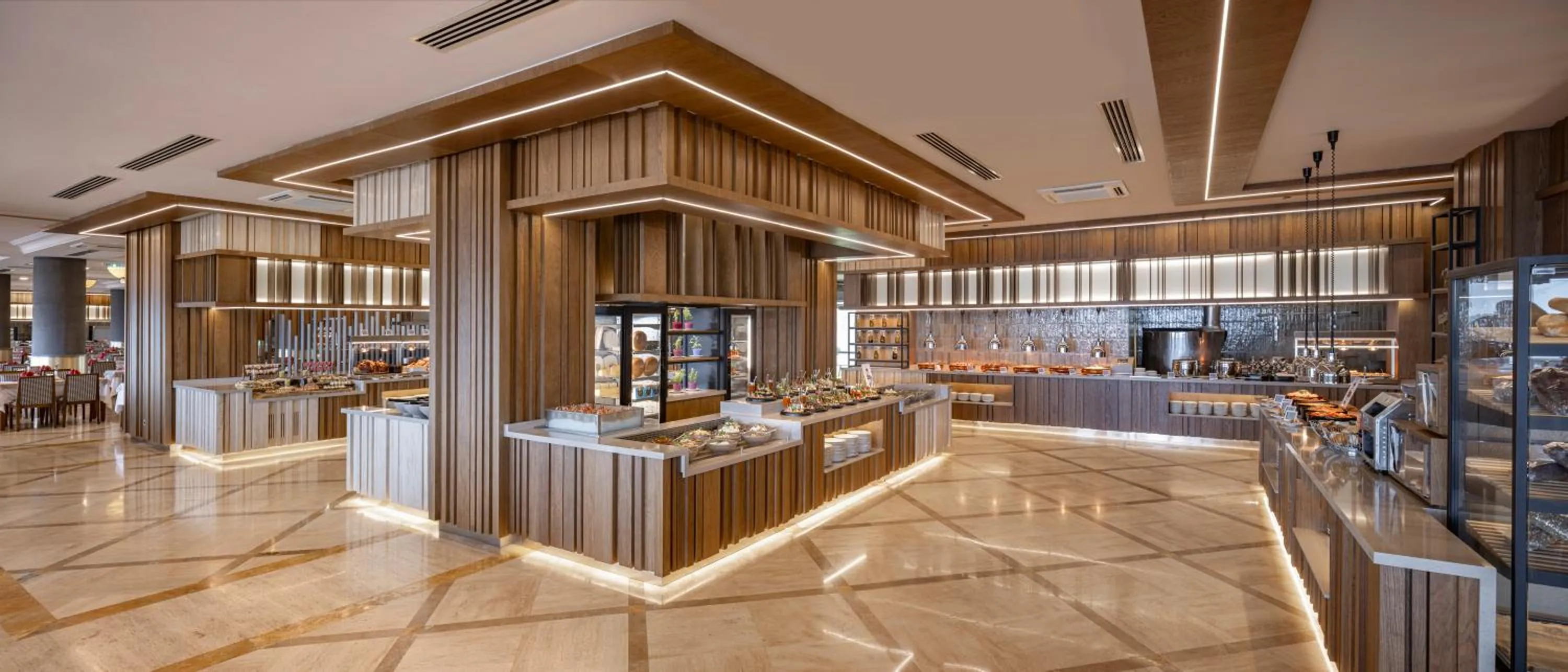 Kitchen or kitchenette in Melas Resort Hotel