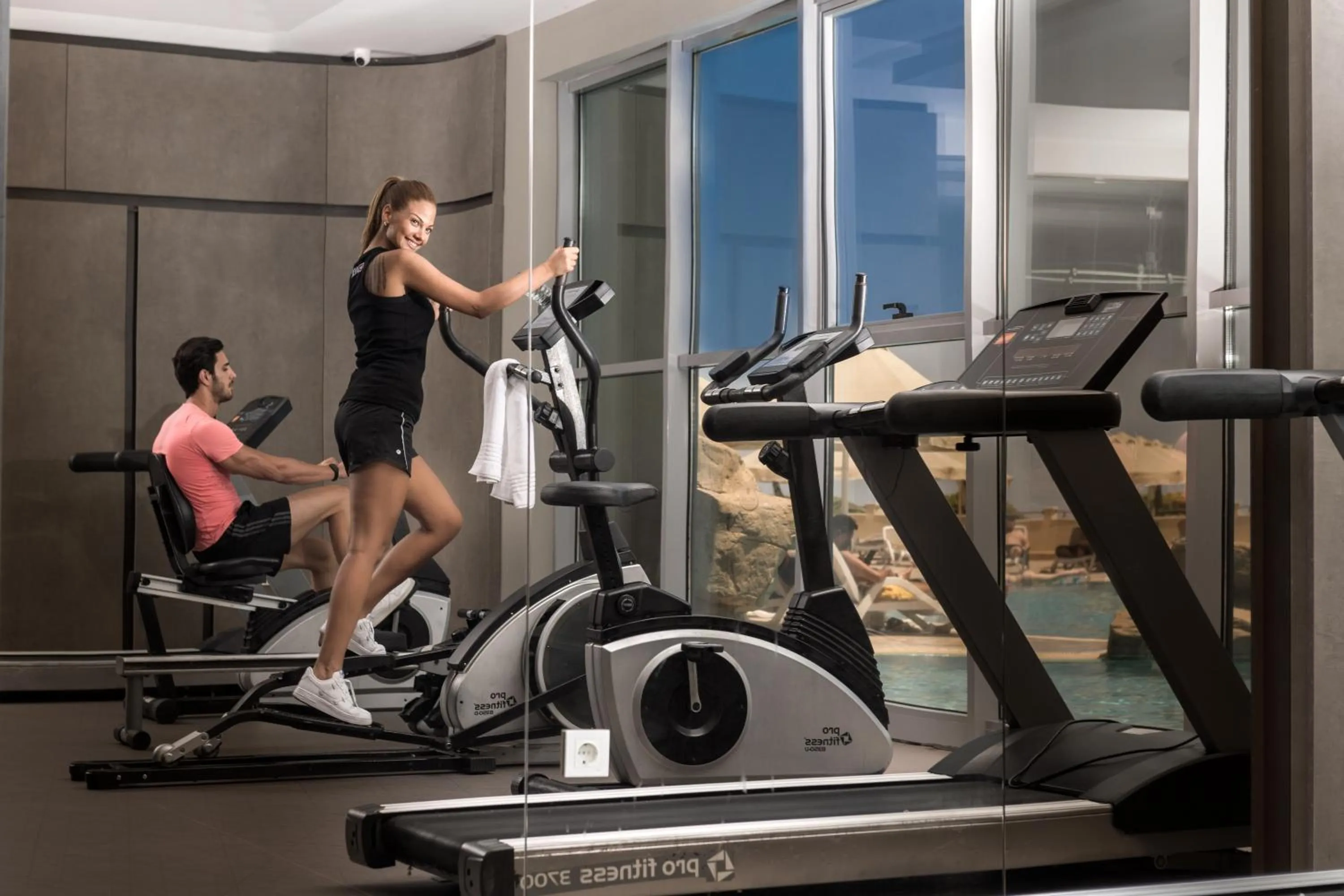 Fitness centre/facilities in Melas Resort Hotel