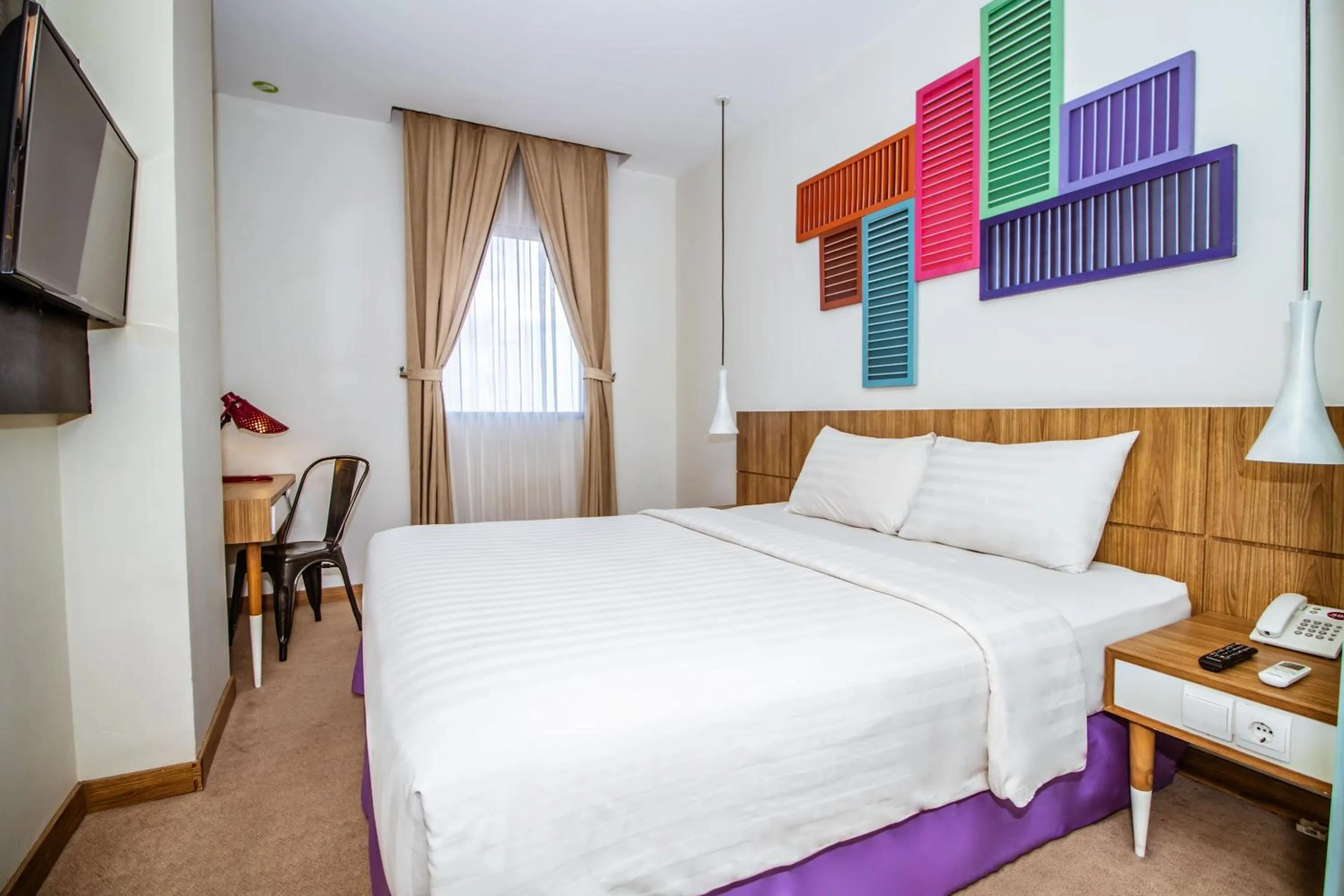 Bedroom, Bed in Tjokro Style Yogyakarta