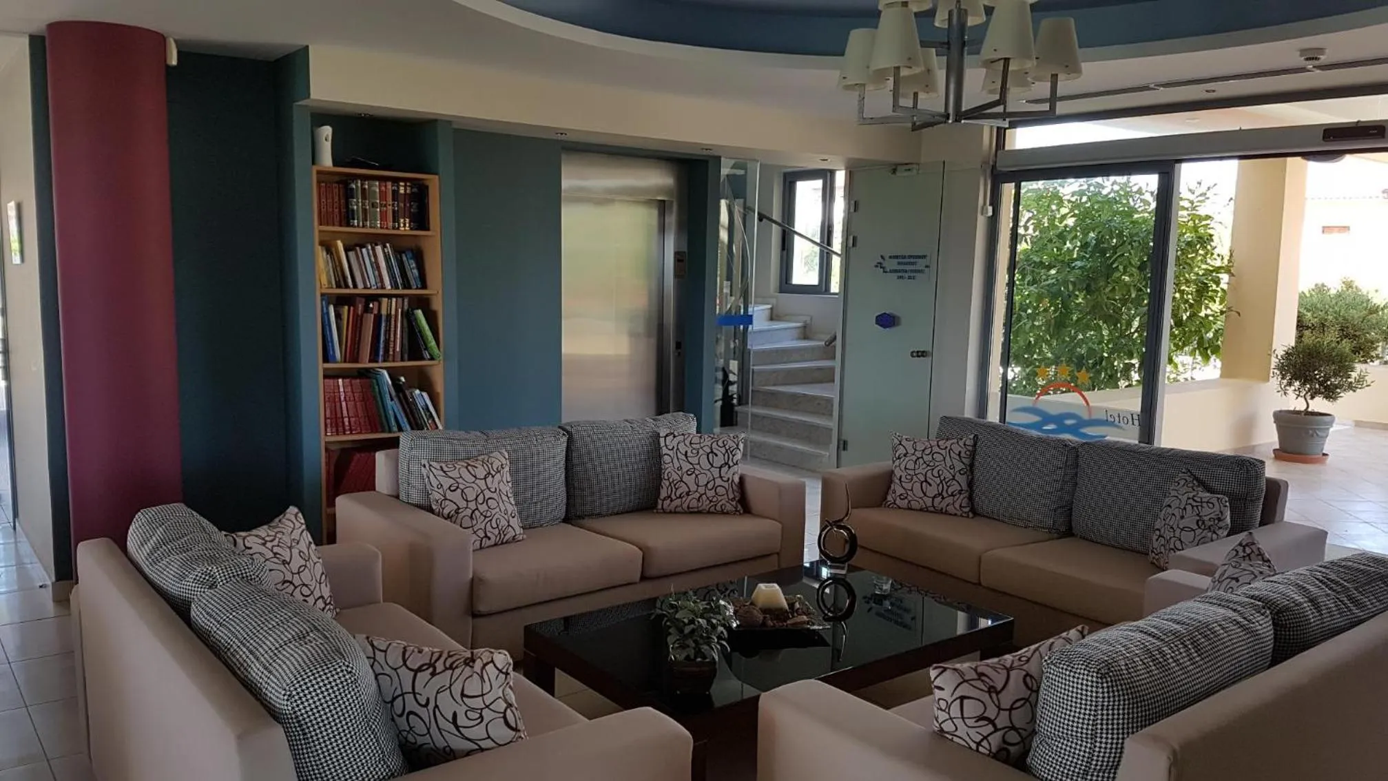 Lobby or reception in Ostria Hotel Kakovatos Beach