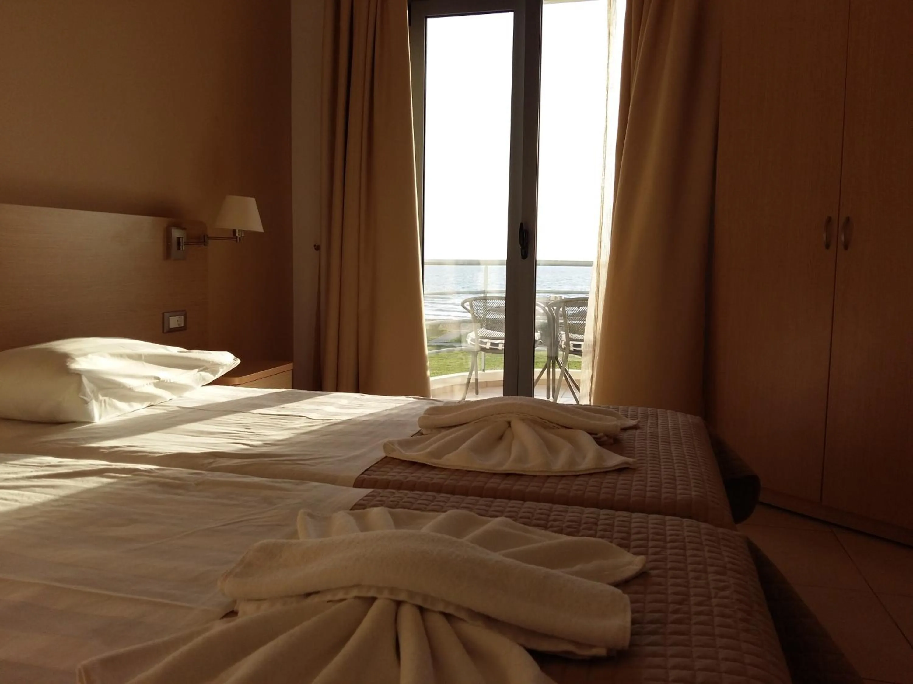 Bed in Ostria Hotel Kakovatos Beach