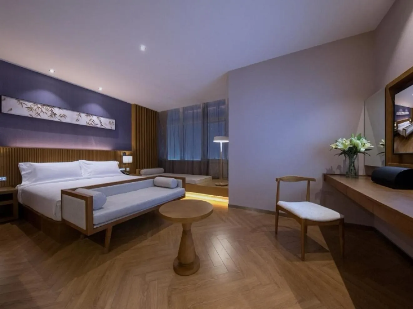 Bed in Crystal Orange Hotel Tianjin Jinghai Dongfanghong Road