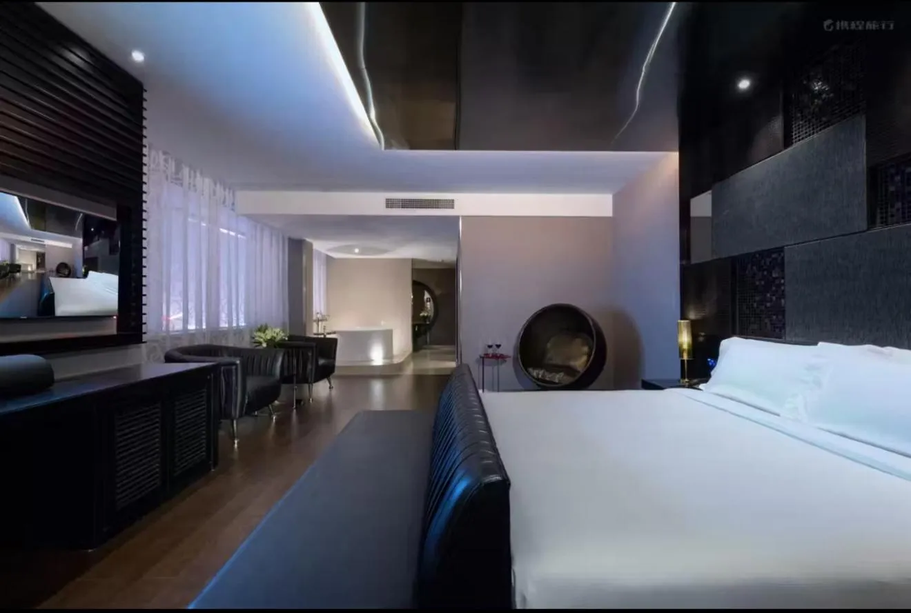 Bed in Crystal Orange Hotel Tianjin Jinghai Dongfanghong Road