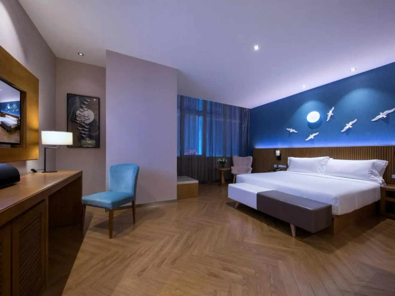 Bed in Crystal Orange Hotel Tianjin Jinghai Dongfanghong Road