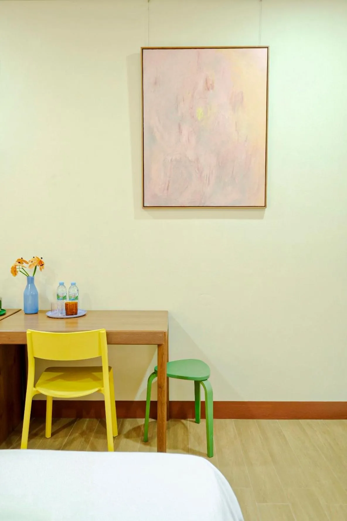 Decorative detail, Bed in Thong Poon Apartment Chiang Mai