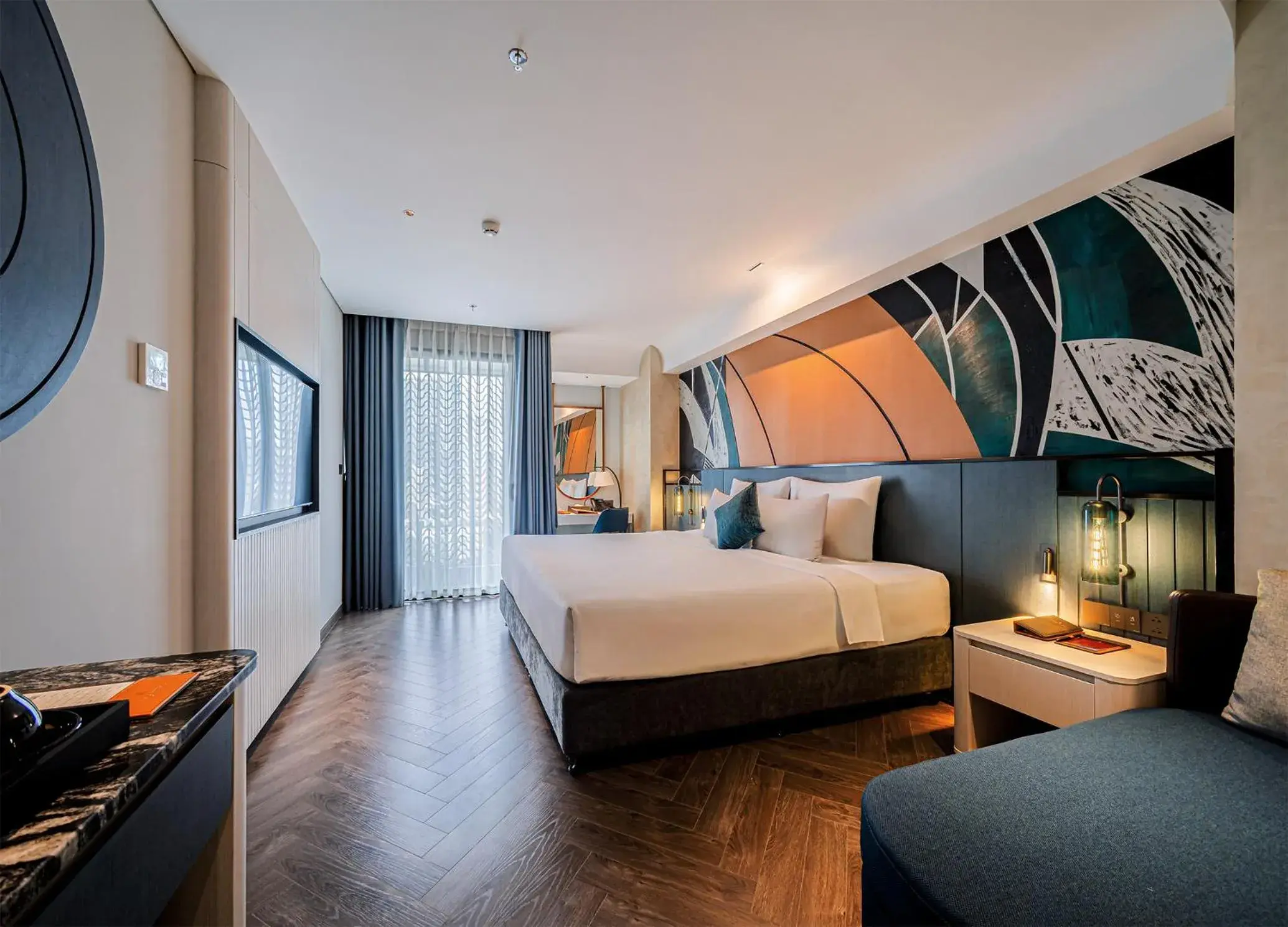 Deluxe Double with City view in Champton Nha Trang Hotel Deluxe Double with City view in Champton Nha Trang Hotel