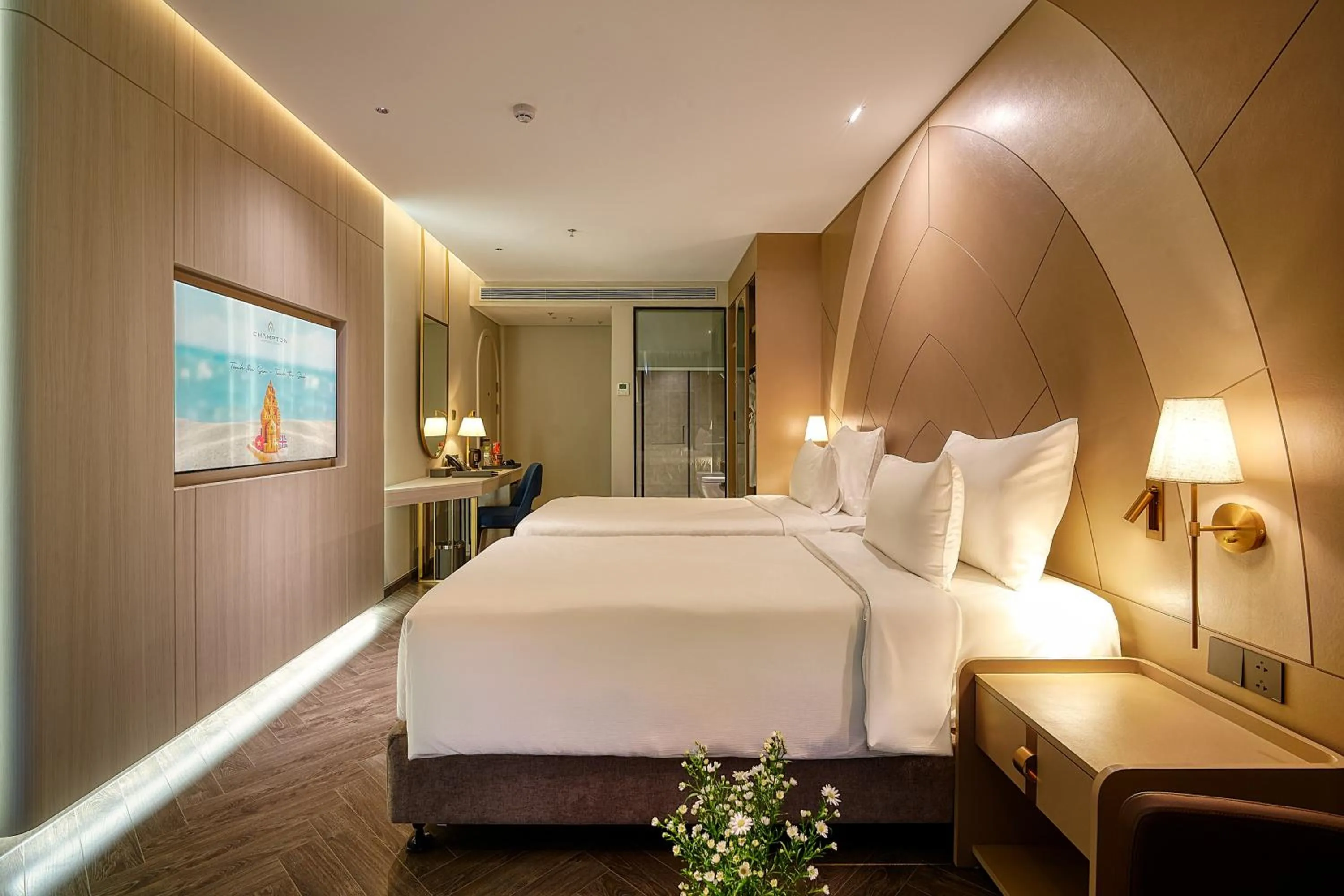 Bed in Champton Nha Trang Hotel