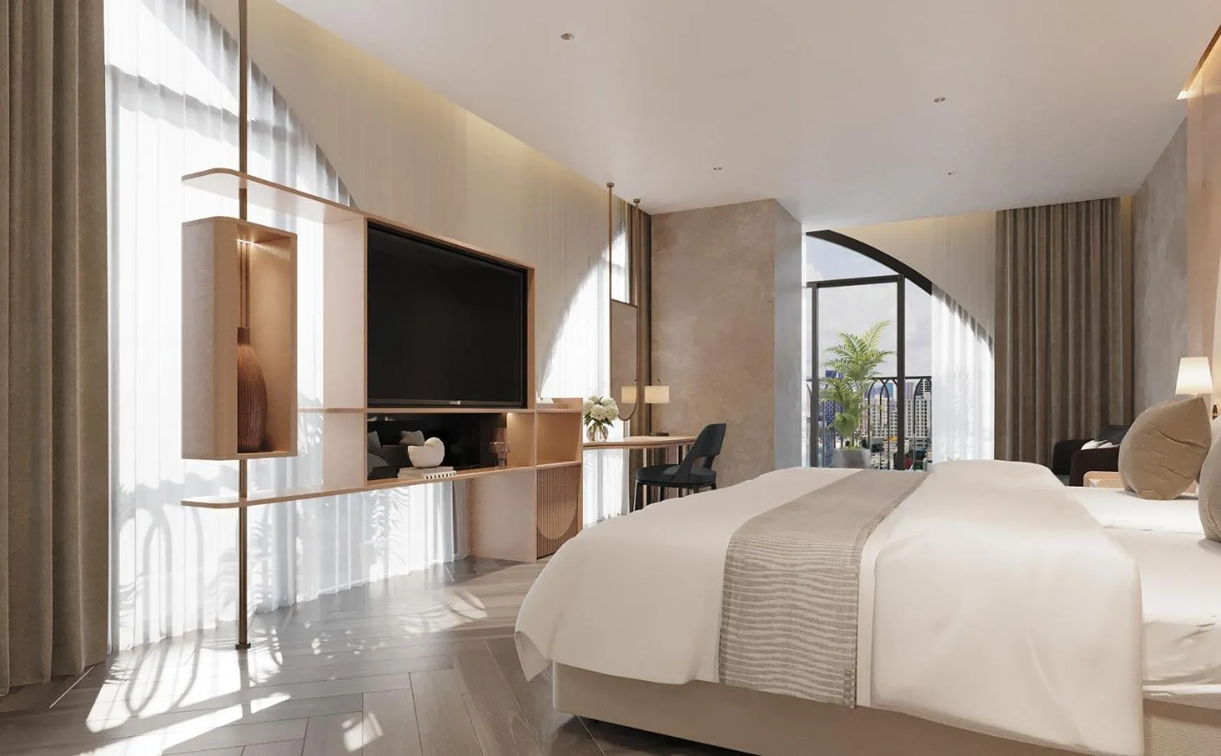 Bed in Champton Nha Trang Hotel